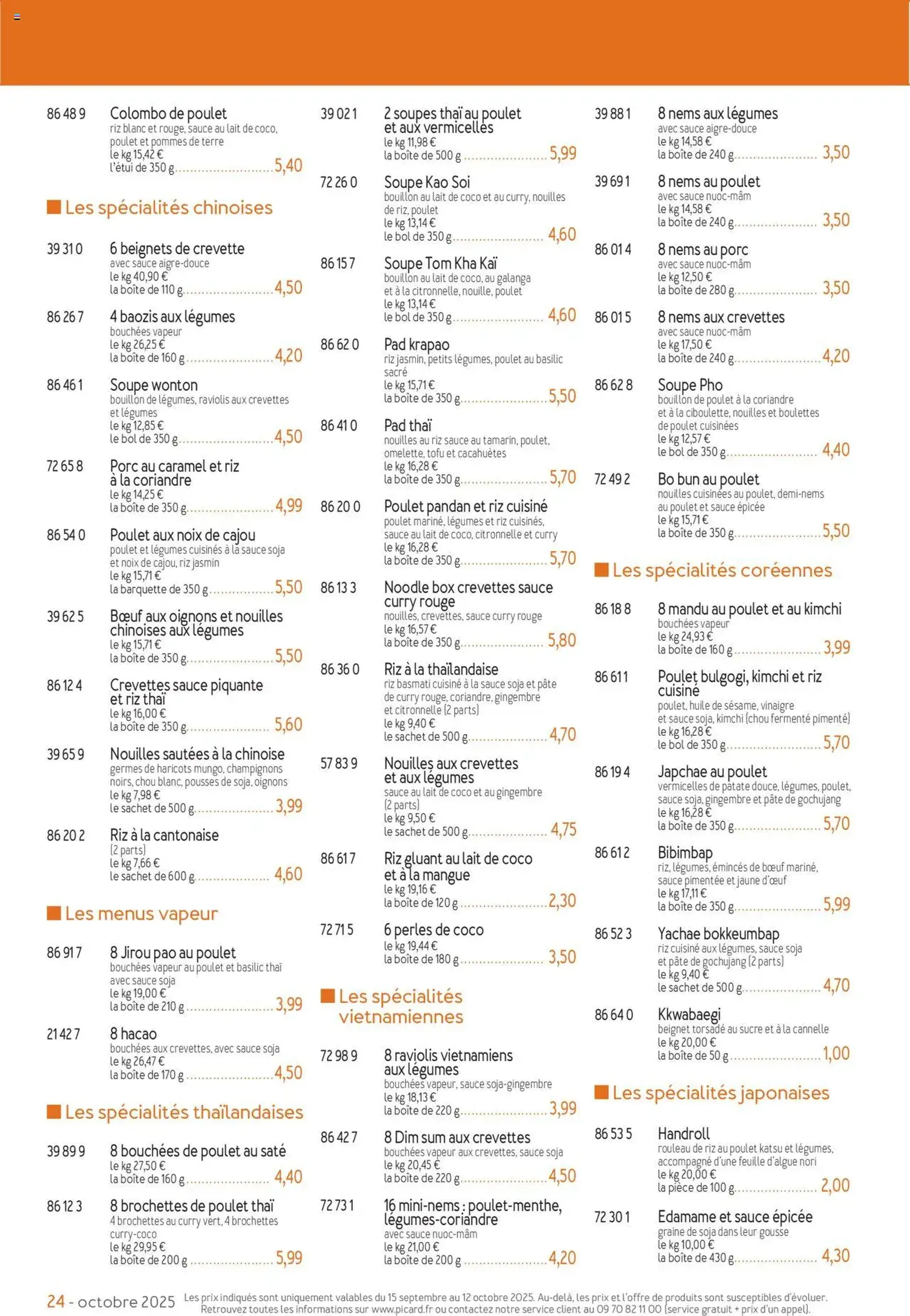 Picard catalogue - brochure valable à partir du 15/09/2025, page 24 sur 36 Picard catalogue - brochure valable à partir du 15/09/2025, page 24 sur 36