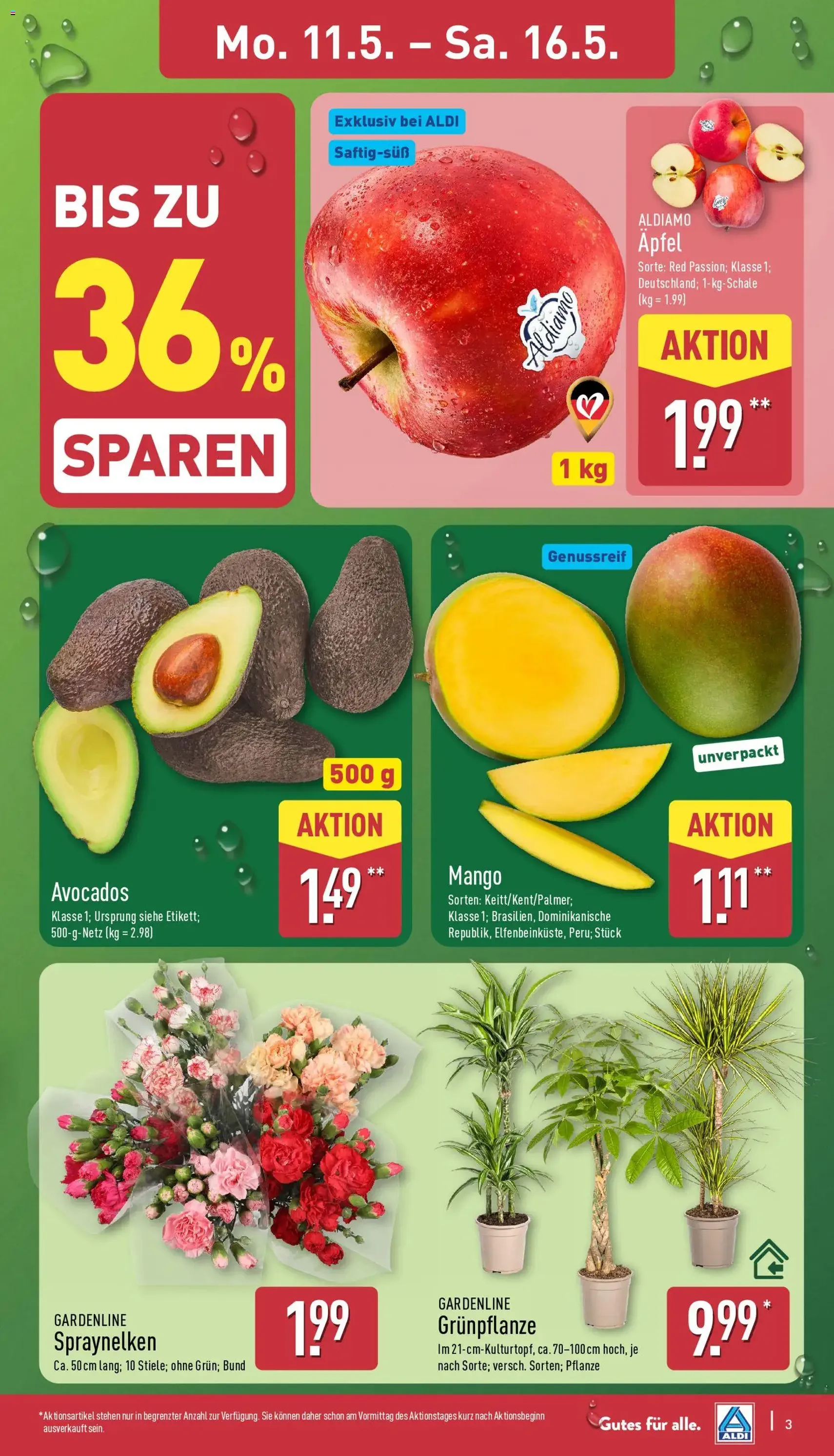 Aldi Prospekt - Gültiger Prospekt ab 11.05.2026, Seite 3 von insgesamt 43