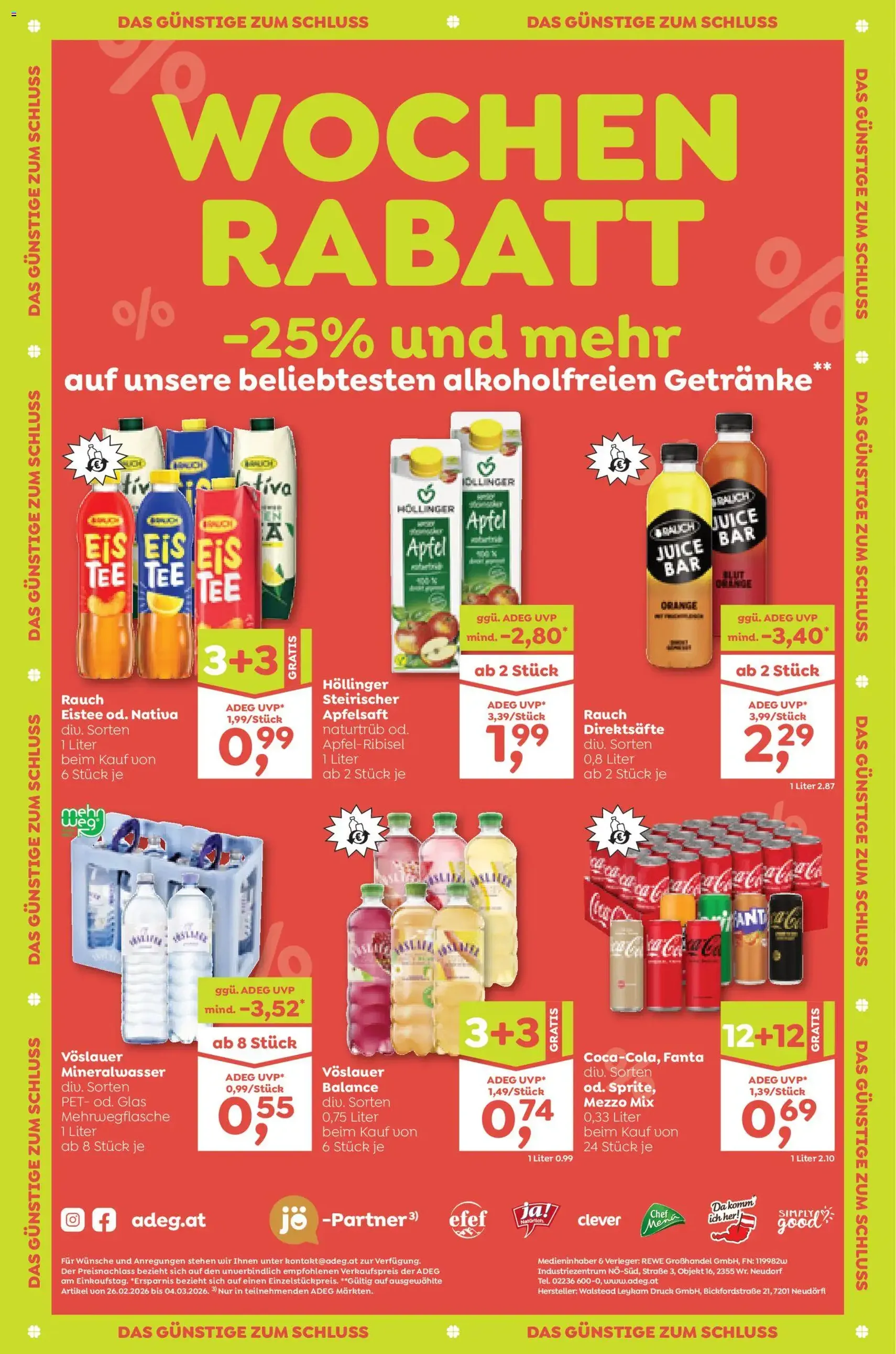 ADEG Flugblatt - Gültiger Prospekt ab 26.02.2026, Seite 12 von insgesamt 12