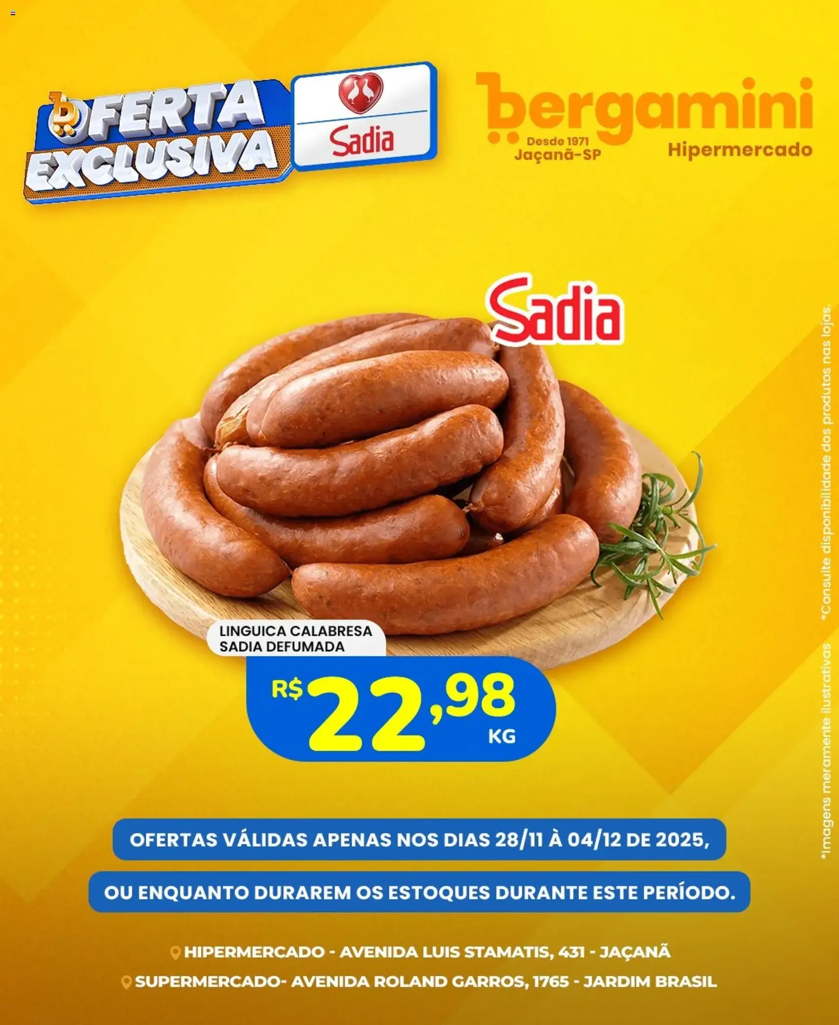 Supermercado Bergamini - Ofertas Sadia e Perdigão - folheto válido a partir de 28/11/2025 página 7 de 7