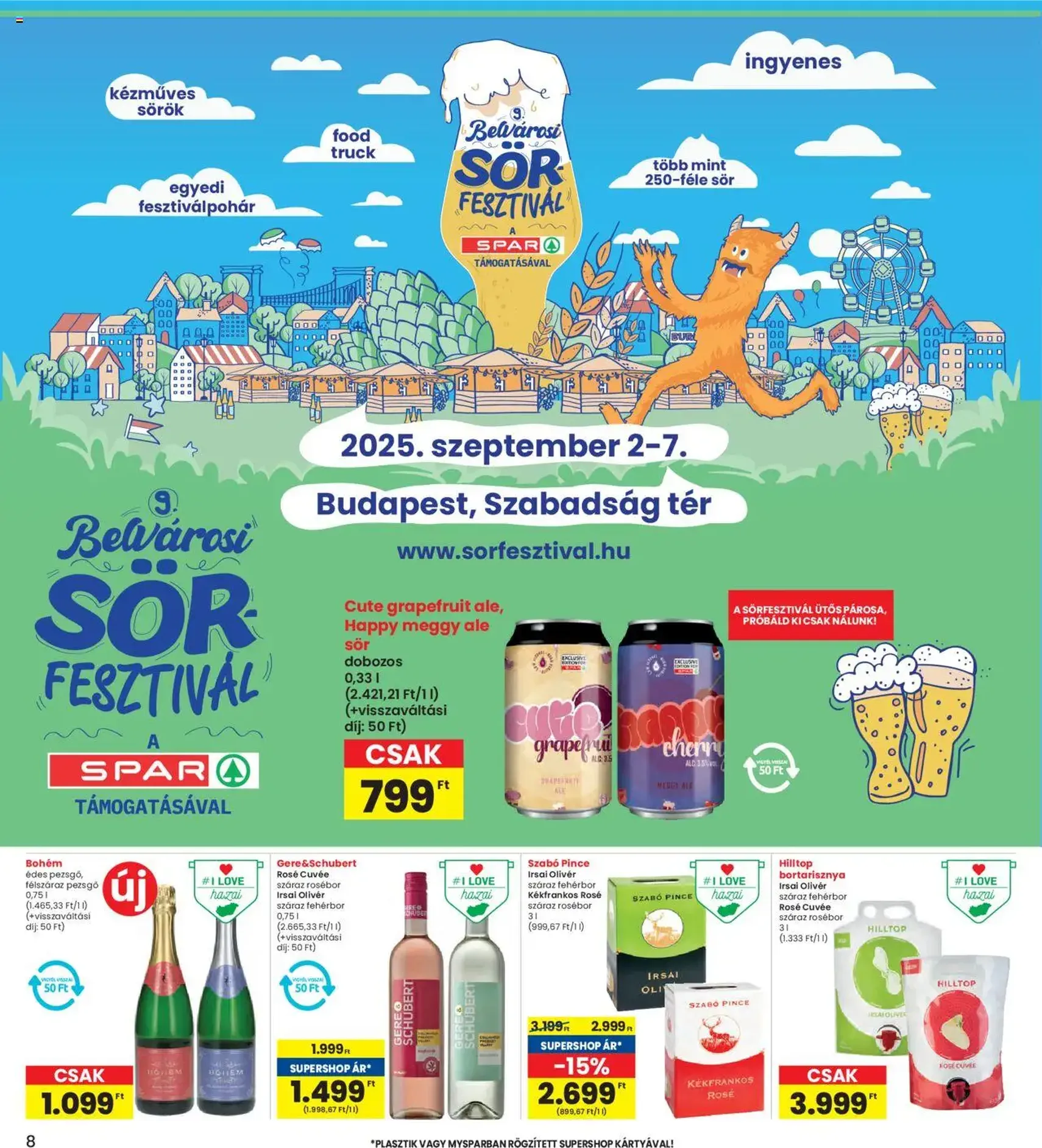 Interspar Akciós újság - 2025.08.07. érvényes szórólap 8 oldal 16 oldalból Interspar Akciós újság - 2025.08.07. érvényes szórólap 8 oldal 16 oldalból
