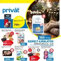 PRIVÁT Akciós újság - szórólap előnézete érvényes 2025.11.13. -tól