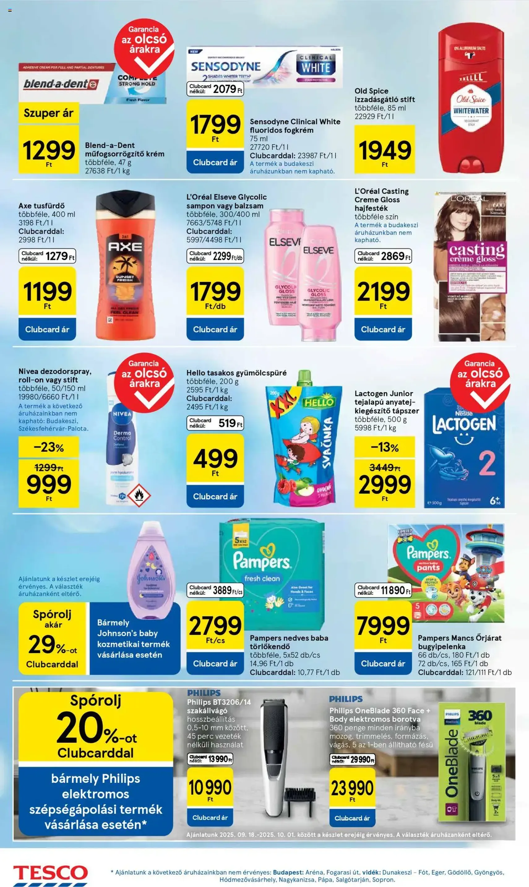 Tesco Hipermarket - Akciós újság - 2025.09.18. érvényes szórólap 8 oldal 32 oldalból