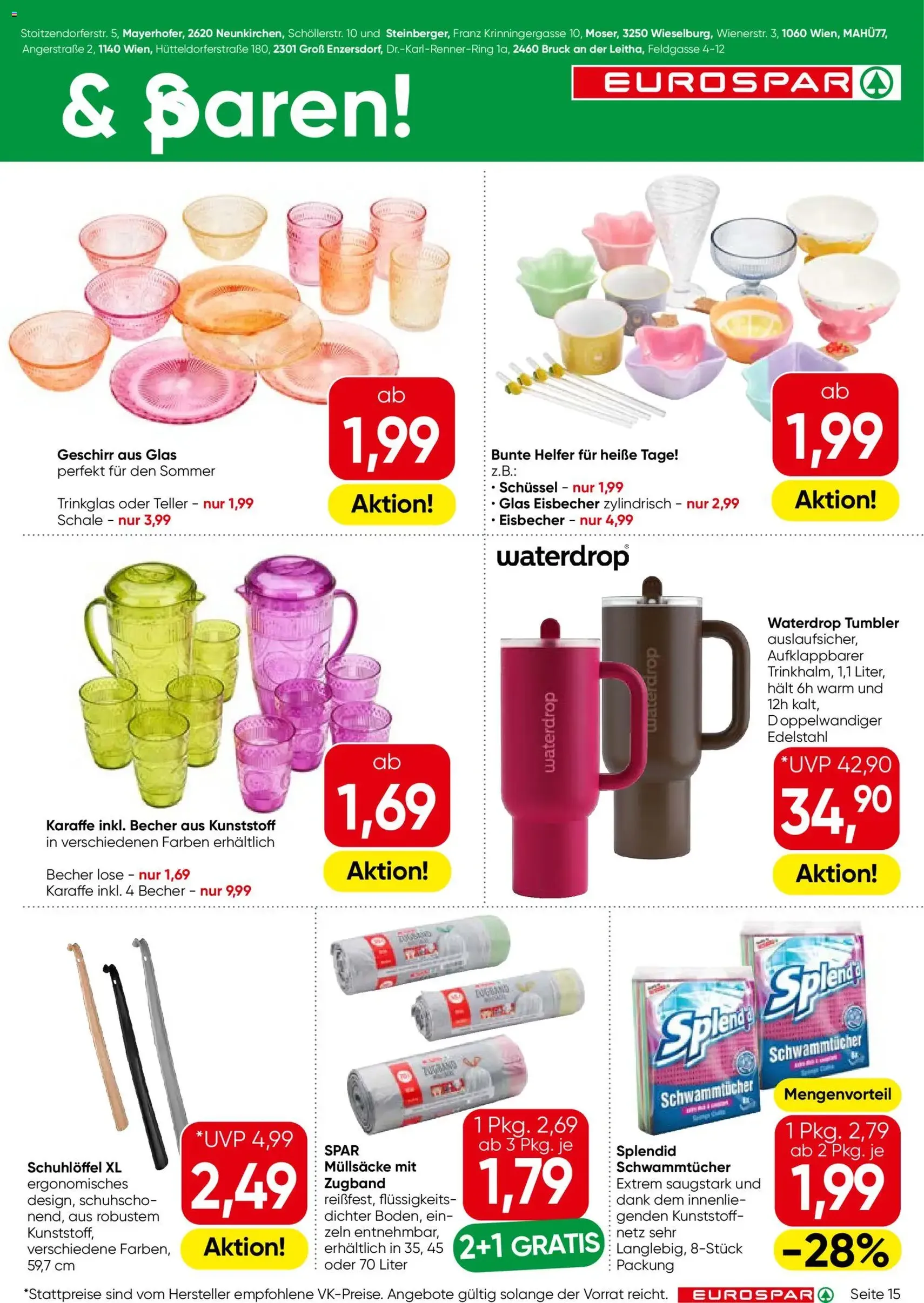 Eurospar Flugblatt - Gültiger Prospekt ab 23.04.2026, Seite 15 von insgesamt 16