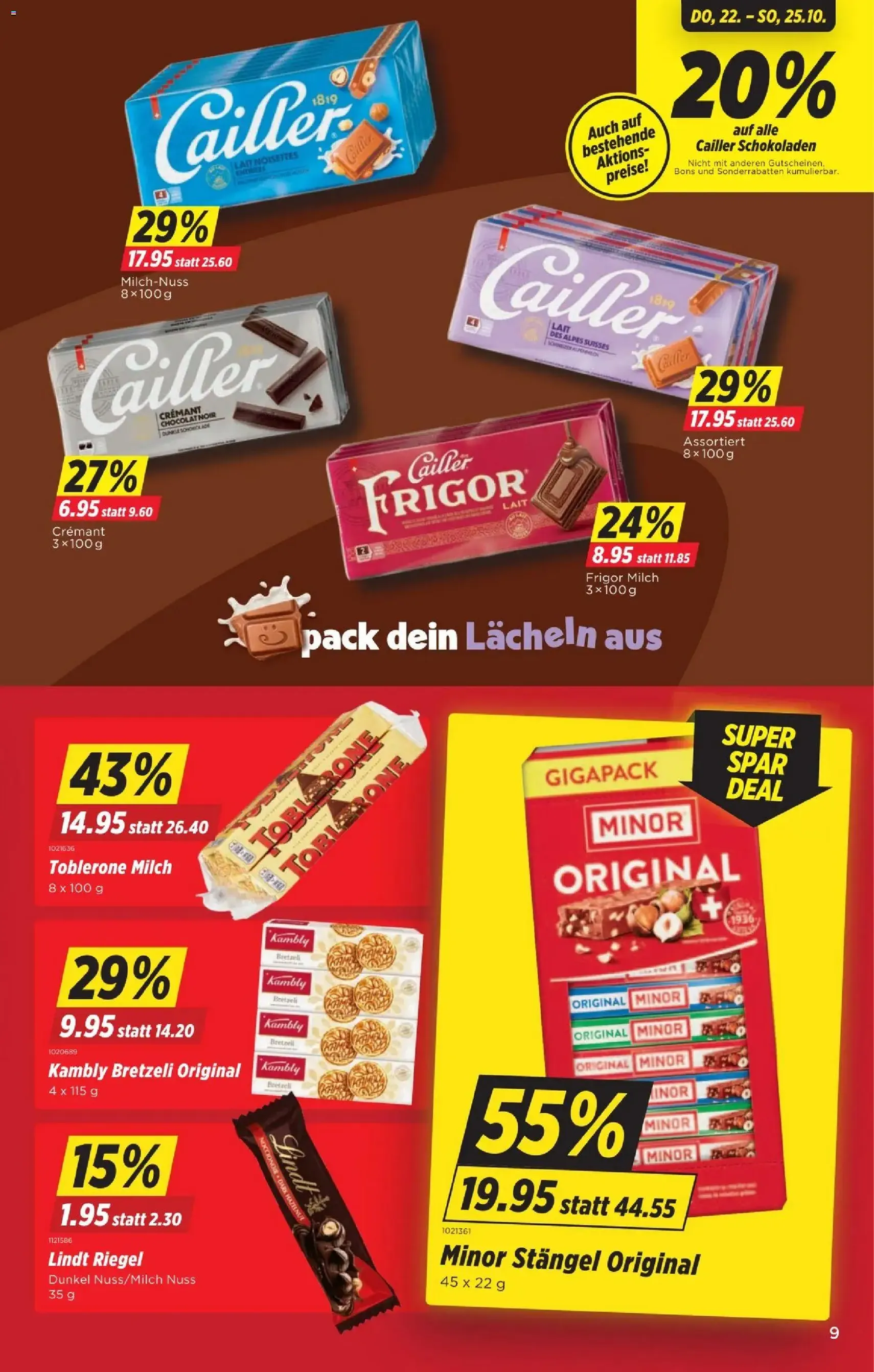 Denner aktionen - Gültiger Prospekt ab 22.10.2026, Seite 9 von insgesamt 26