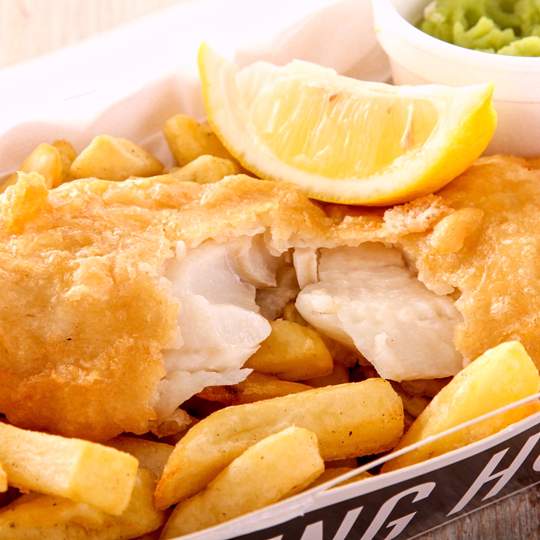 Anteprima ricetta Pesce in pastella per pancake