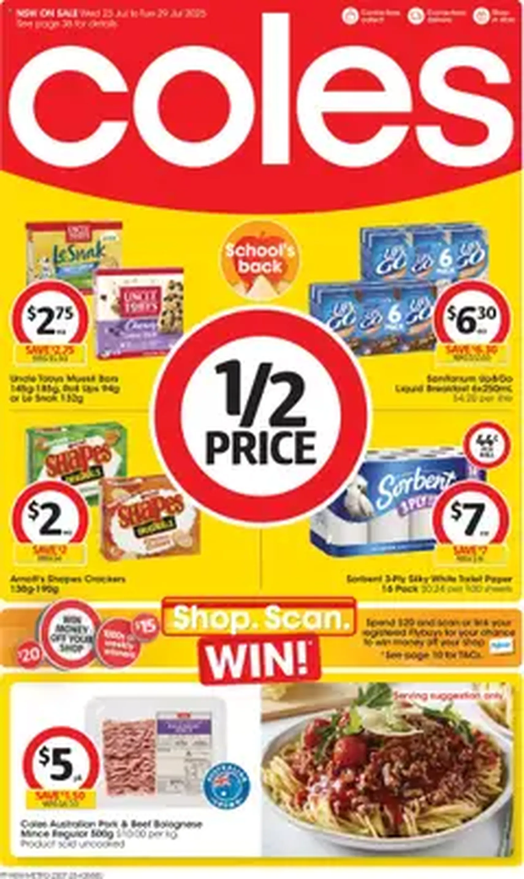 Coles Catalogue NSW - valid flyer from 23/07/2025, page 1 of 1