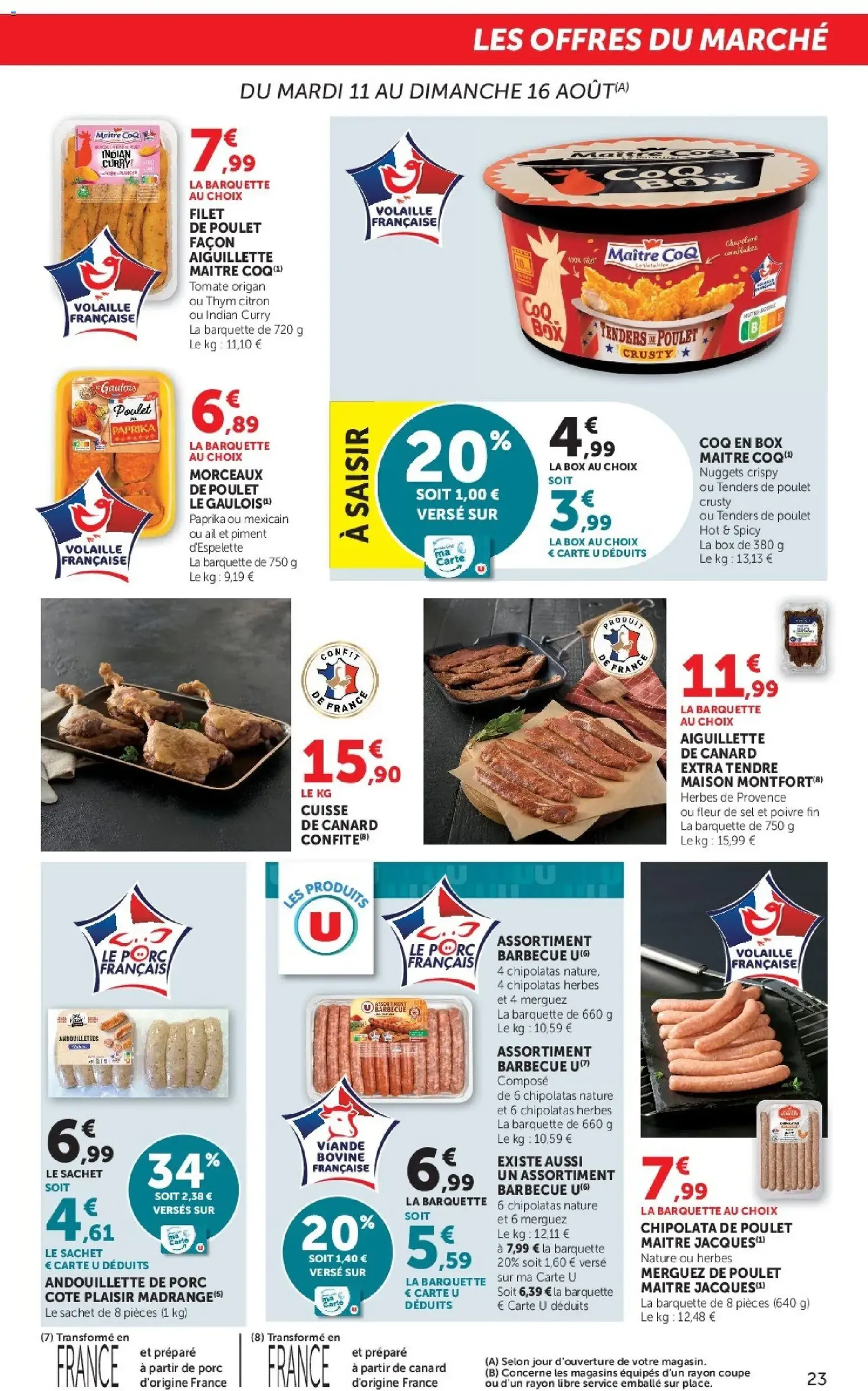 Super U catalogue - brochure valable à partir du 11/08/2026, page 23 sur 28