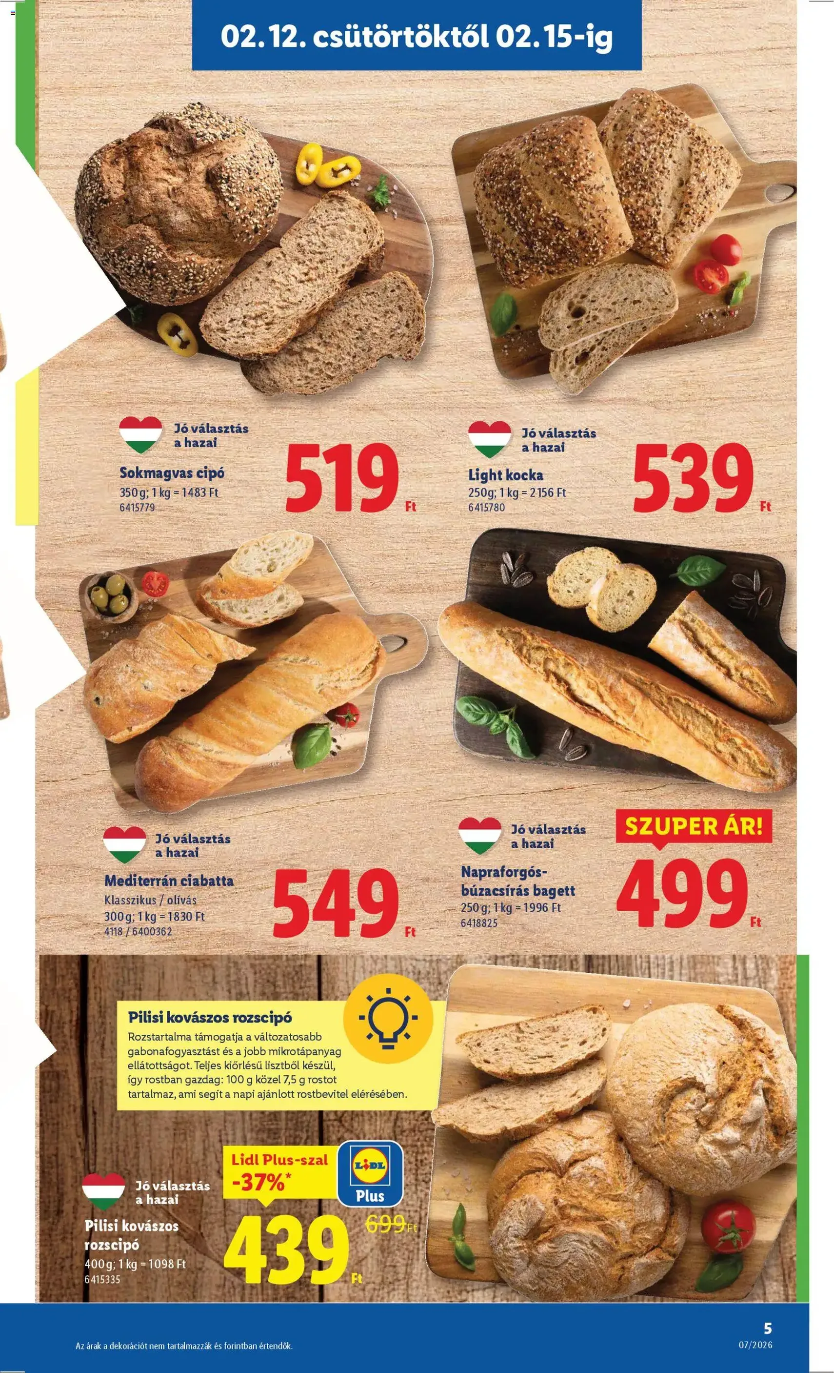 Lidl Akciós újság - 2026.02.12. érvényes szórólap 5 oldal 62 oldalból