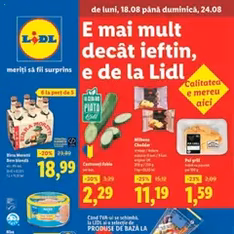 Catalog Lidl - previzualizare cataloage valabilă începând cu 18.08.2025