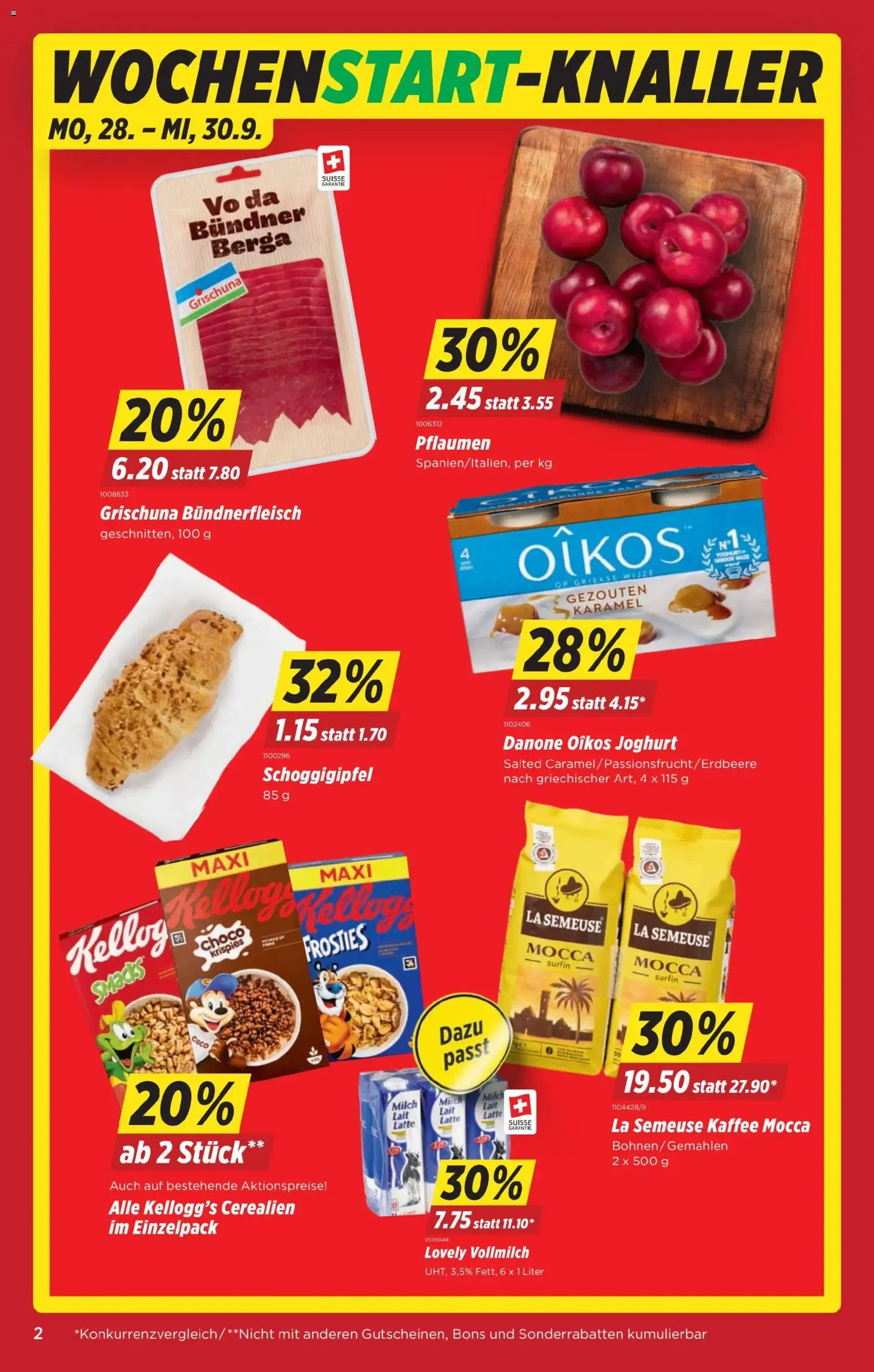 Denner aktionen - Gültiger Prospekt ab 24.09.2026, Seite 2 von insgesamt 24