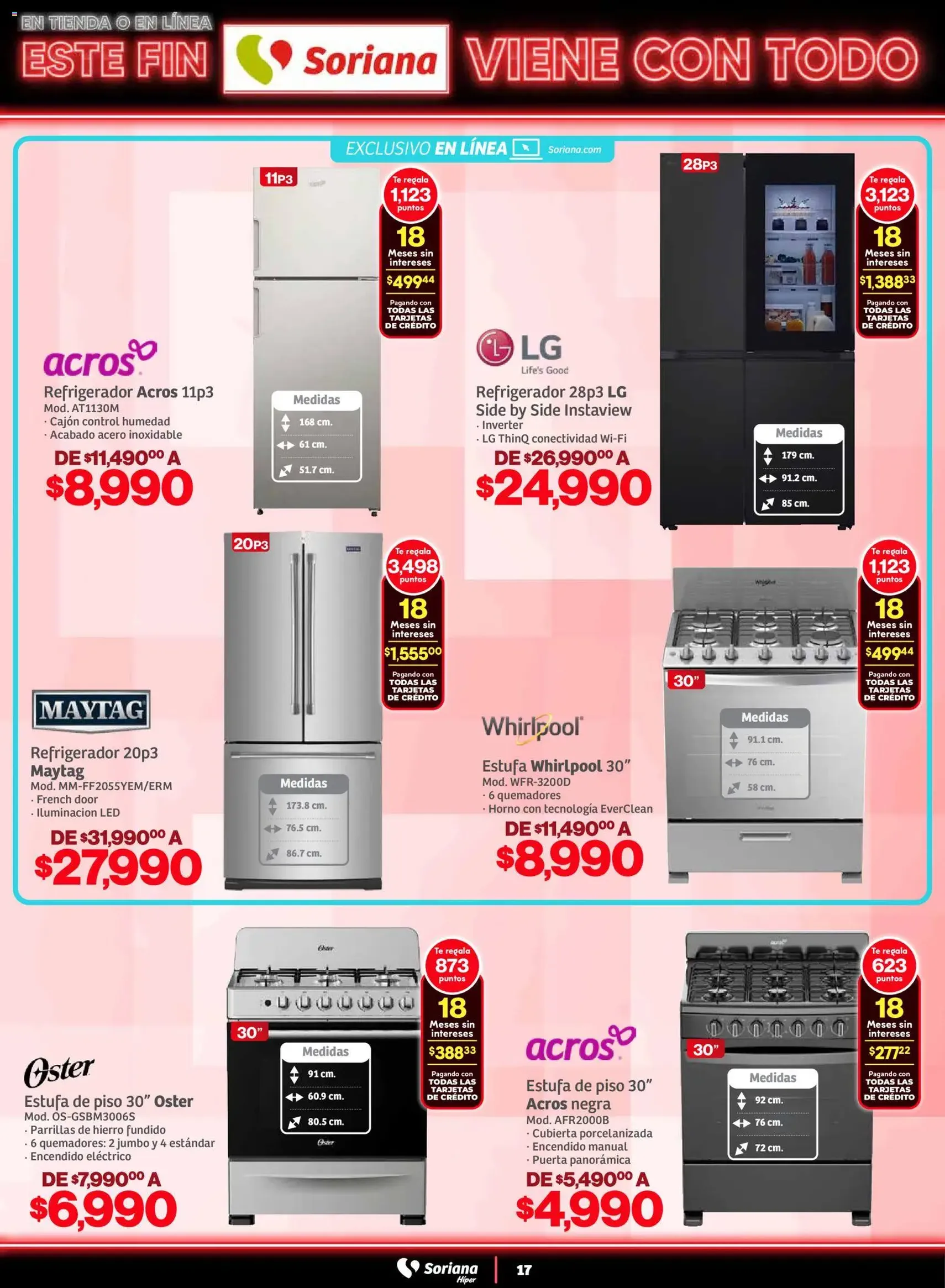 Soriana - Este fin Soriana viene con todo Híper Nacional - folleto válido desde 29/10/2025 página 17 de 35 Soriana - Este fin Soriana viene con todo Híper Nacional - folleto válido desde 29/10/2025 página 17 de 35