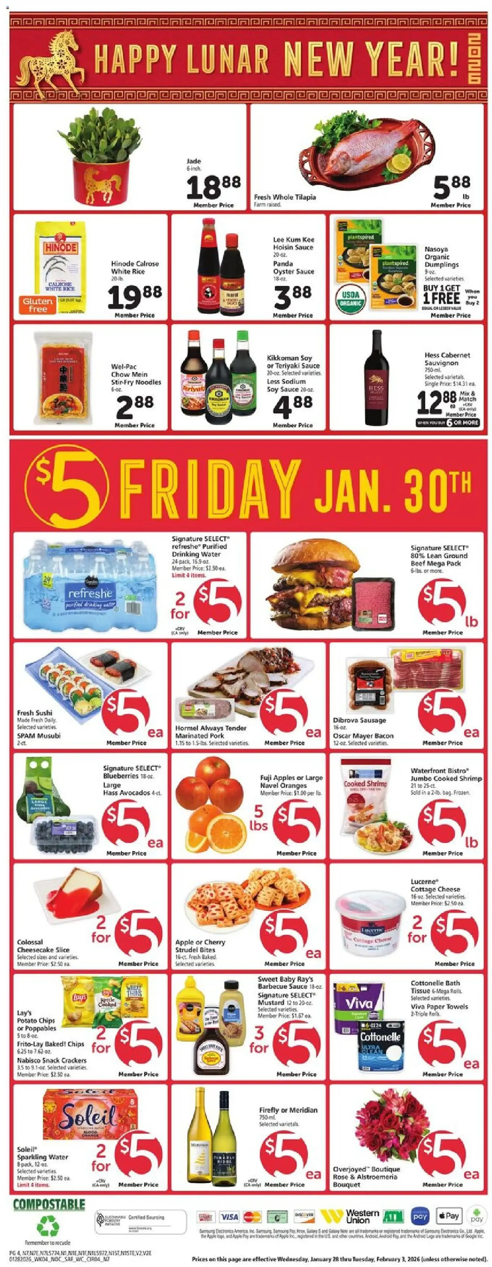 Safeway Weekly Ad - valid flyer from 01/28/2026, page 4 of 9