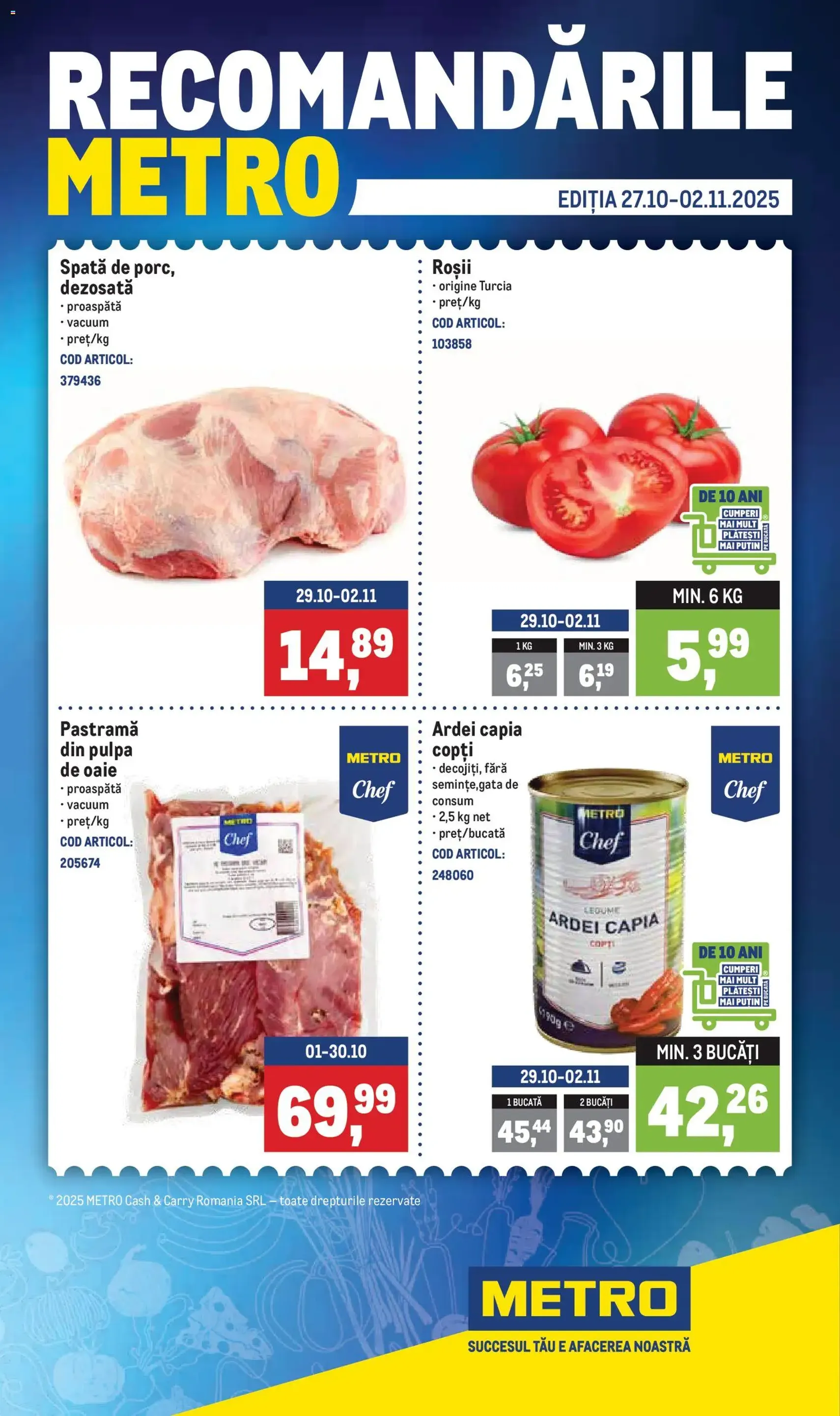 Catalog Metro - cataloage valabile începând cu 27.10.2025 pagina 1 din 4