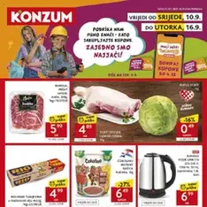 Konzum HR Akciós újság - szórólap előnézete érvényes 2025.09.10. -tól