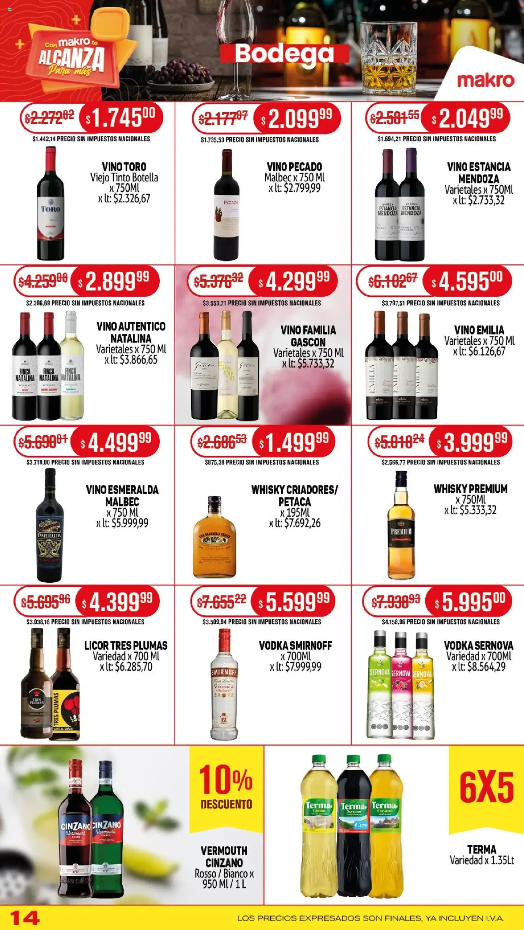 Makro ofertas - folleto válido desde 21/08/2025 página 14 de 20 Makro ofertas - folleto válido desde 21/08/2025 página 14 de 20
