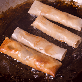 Recipe preview Crispy Deep Fried Rice Paper Rolls