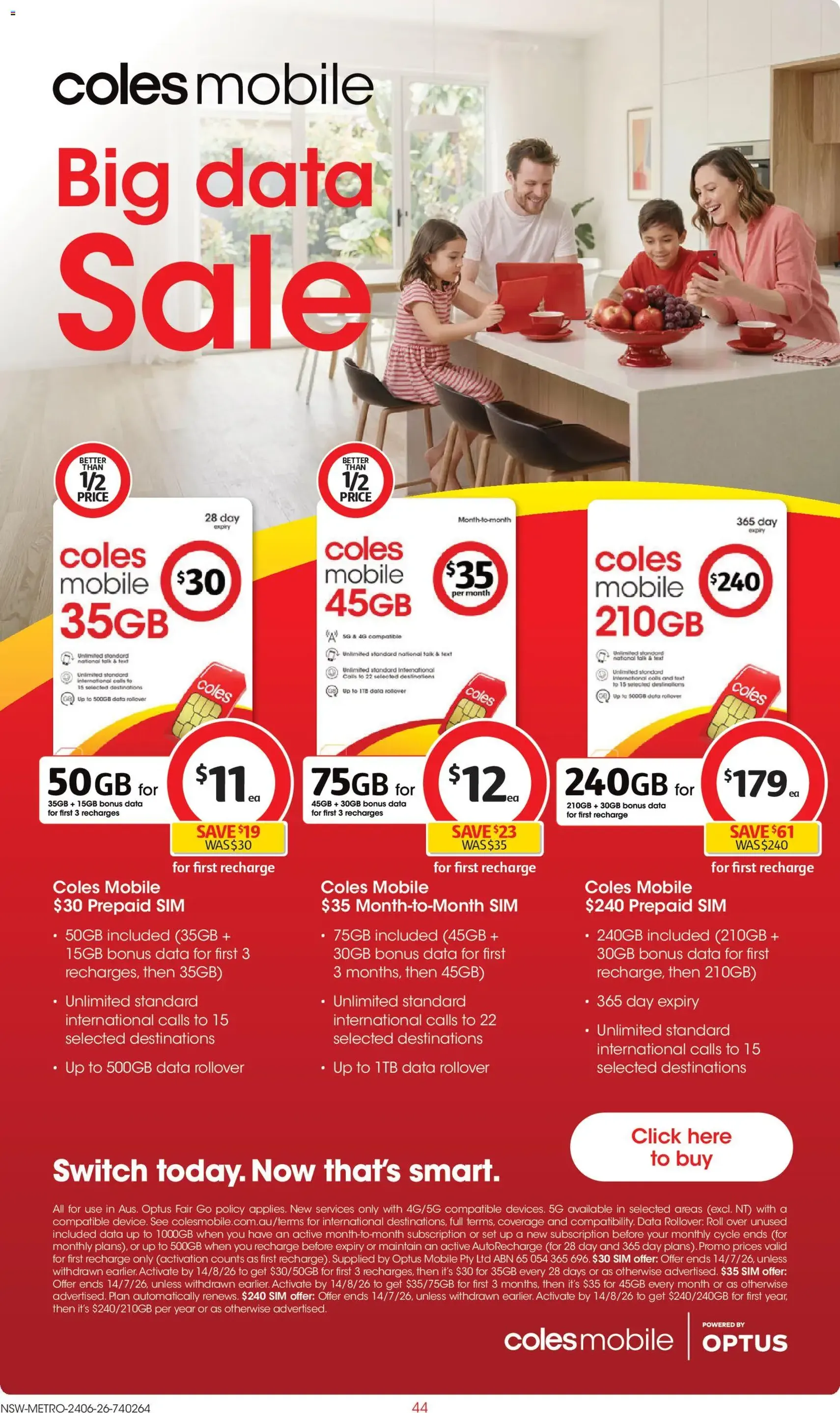 Coles catalogue - valid flyer from 24/06/2026, page 44 of 47