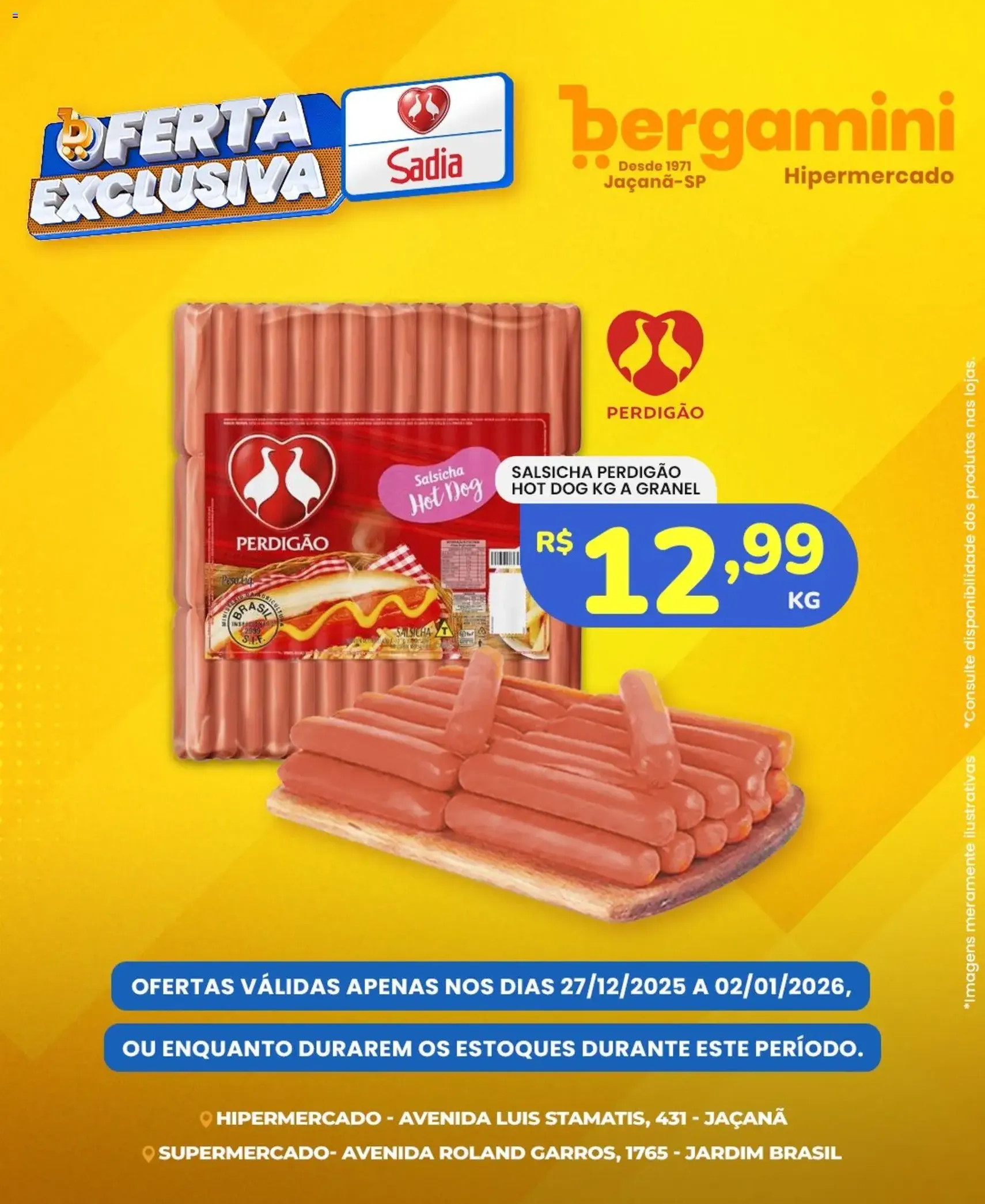 Supermercado Bergamini - Ofertas Sadia e Perdigão - folheto válido a partir de 27/12/2025 página 7 de 7