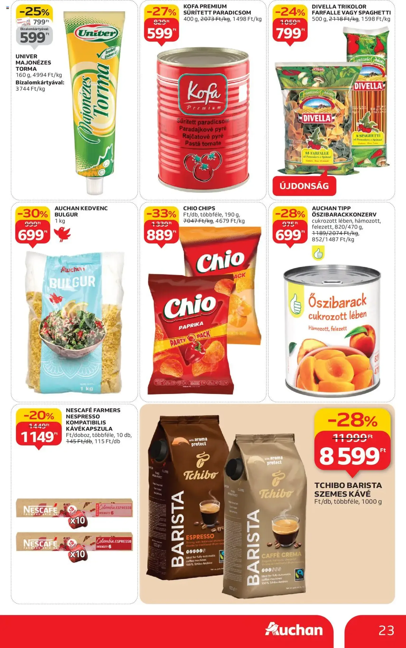 Auchan Akciós újság - 2025.10.24. érvényes szórólap 23 oldal 52 oldalból Auchan Akciós újság - 2025.10.24. érvényes szórólap 23 oldal 52 oldalból
