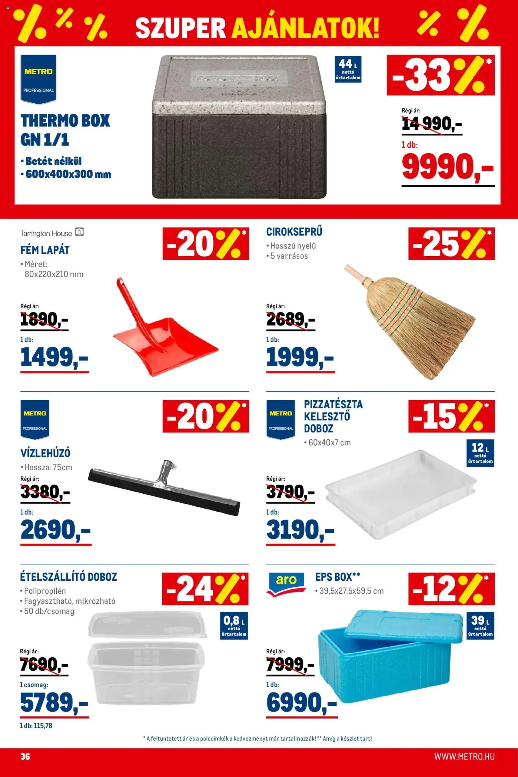Metro - Élelmiszer és Szezonális katalógus 2026/01 - 2026.01.02. érvényes szórólap 36 oldal 40 oldalból