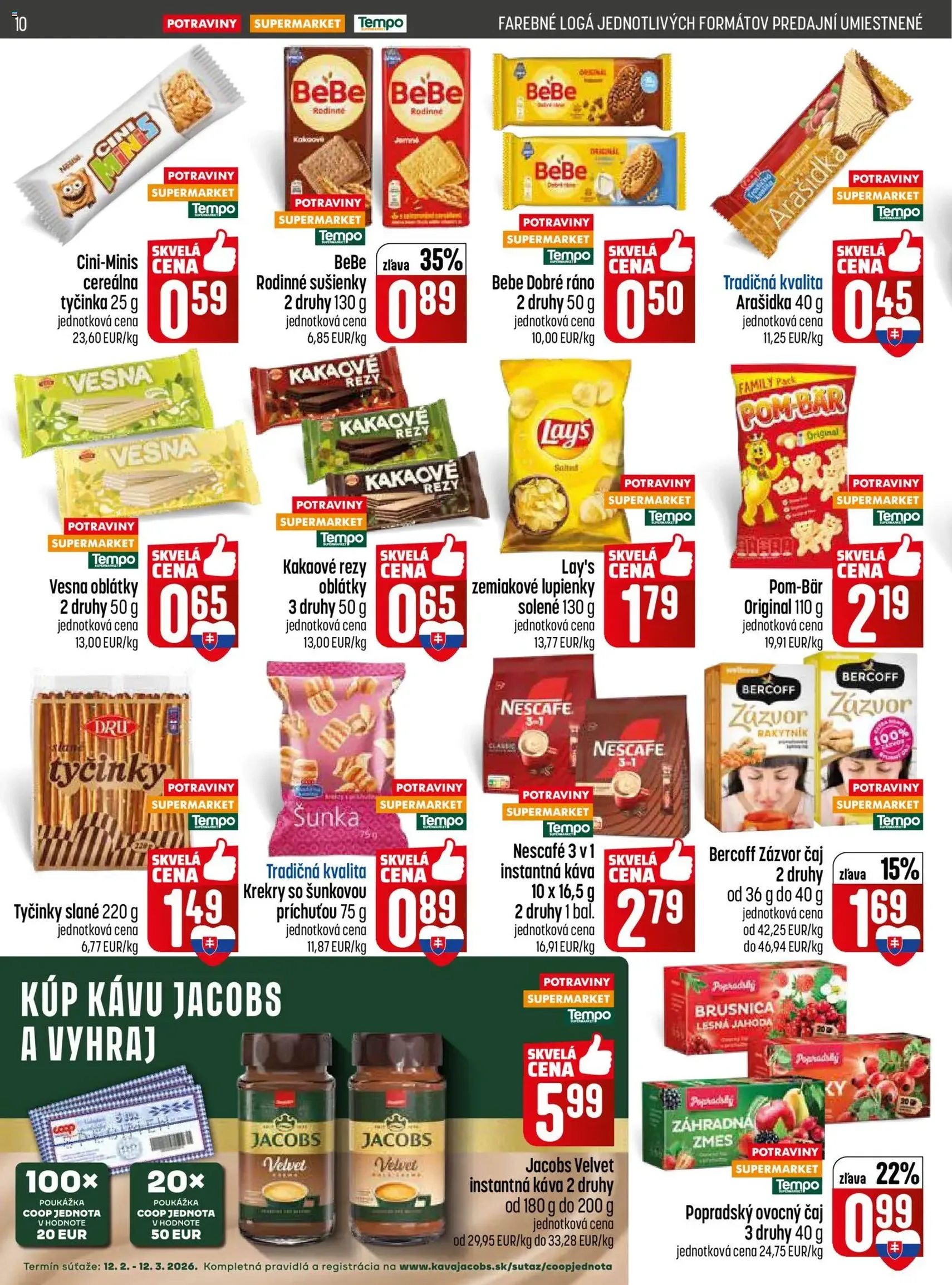 COOP Jednota leták - platný leták od 12.02.2026 strana 10 z 28