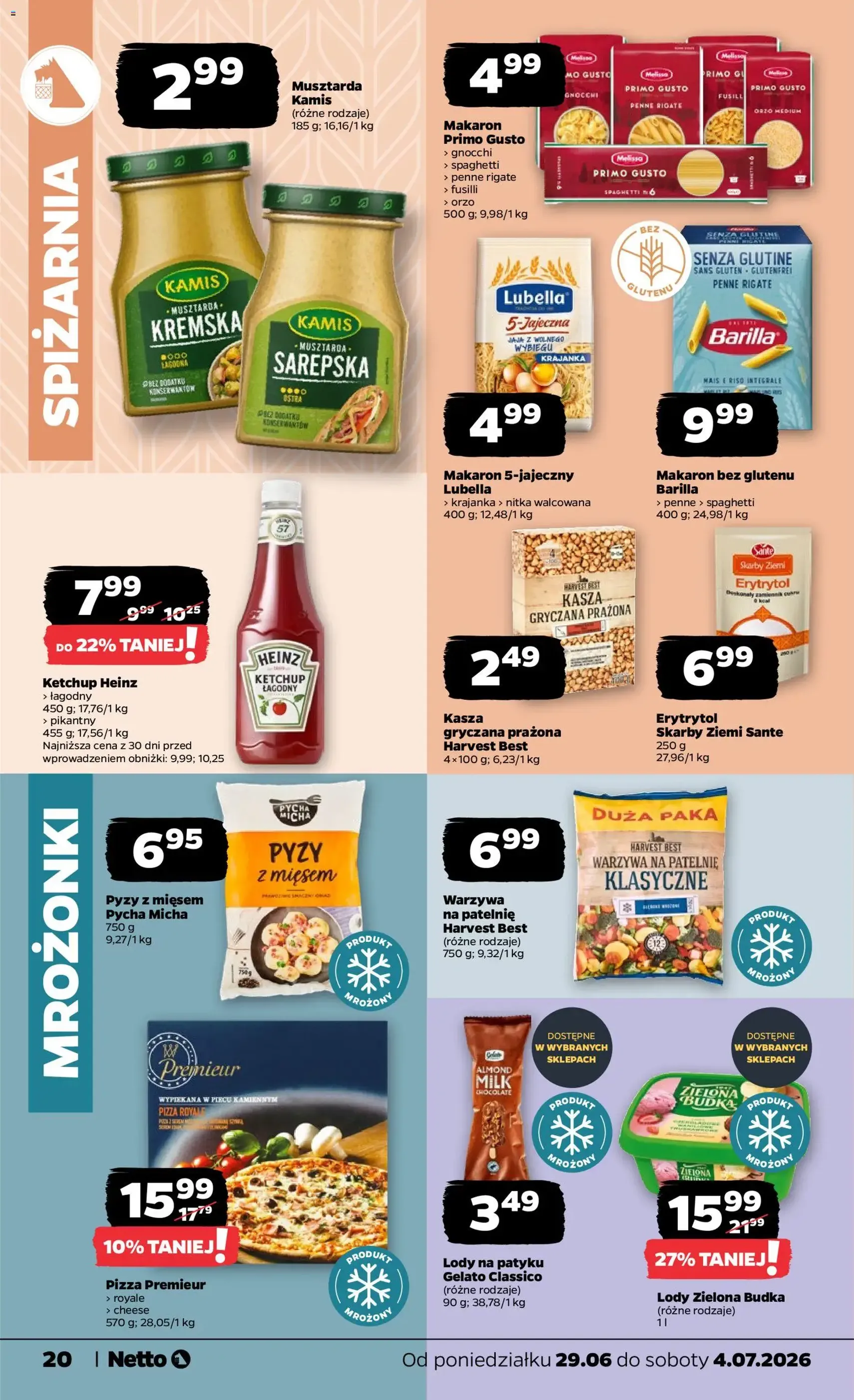 Netto gazetka od poniedziałku spożywcza - ważny gazetka od 29.06.2026 strona 20 z 37