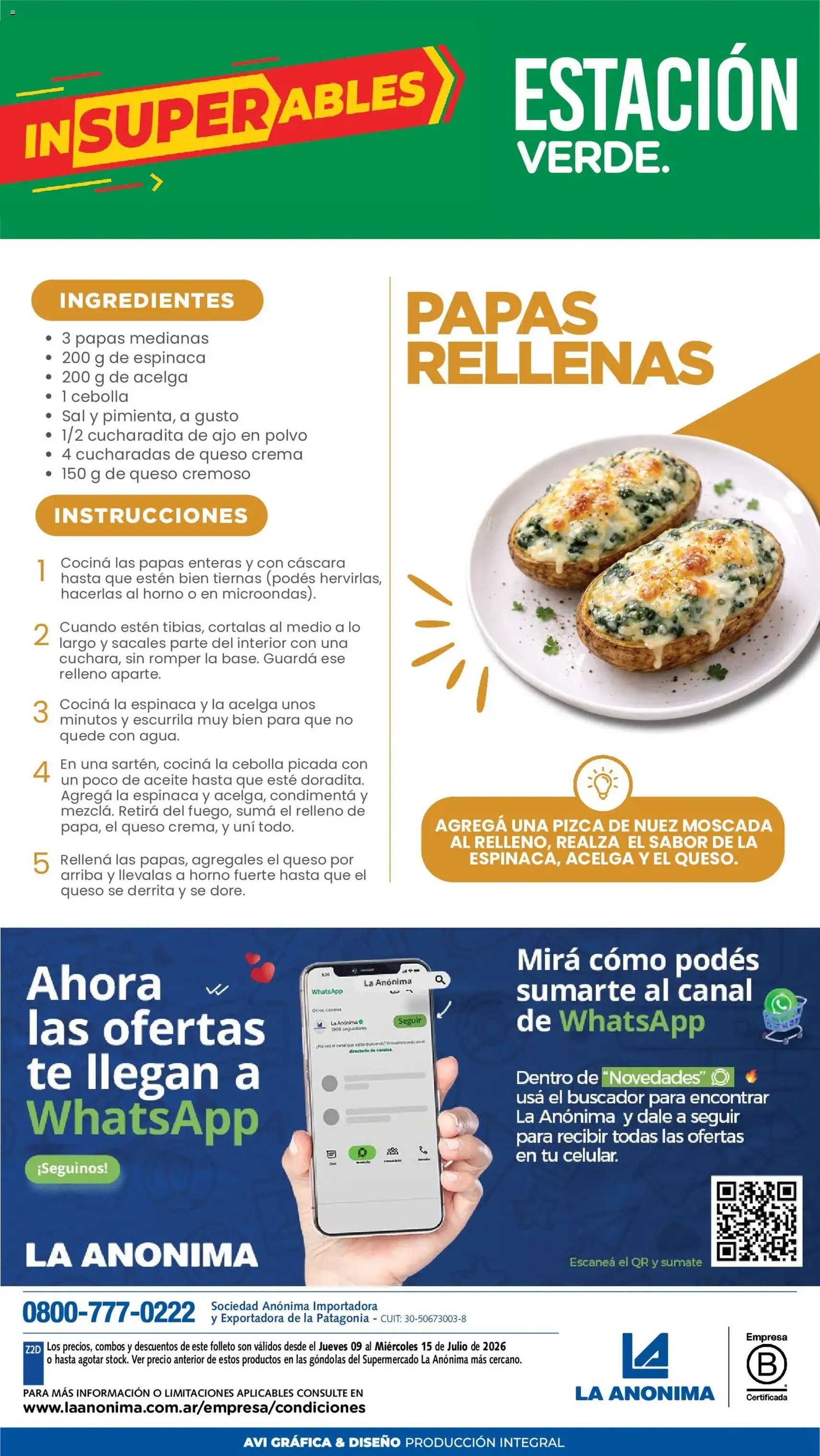 La Anonima catálogo - folleto válido desde 09/07/2026 página 8 de 8
