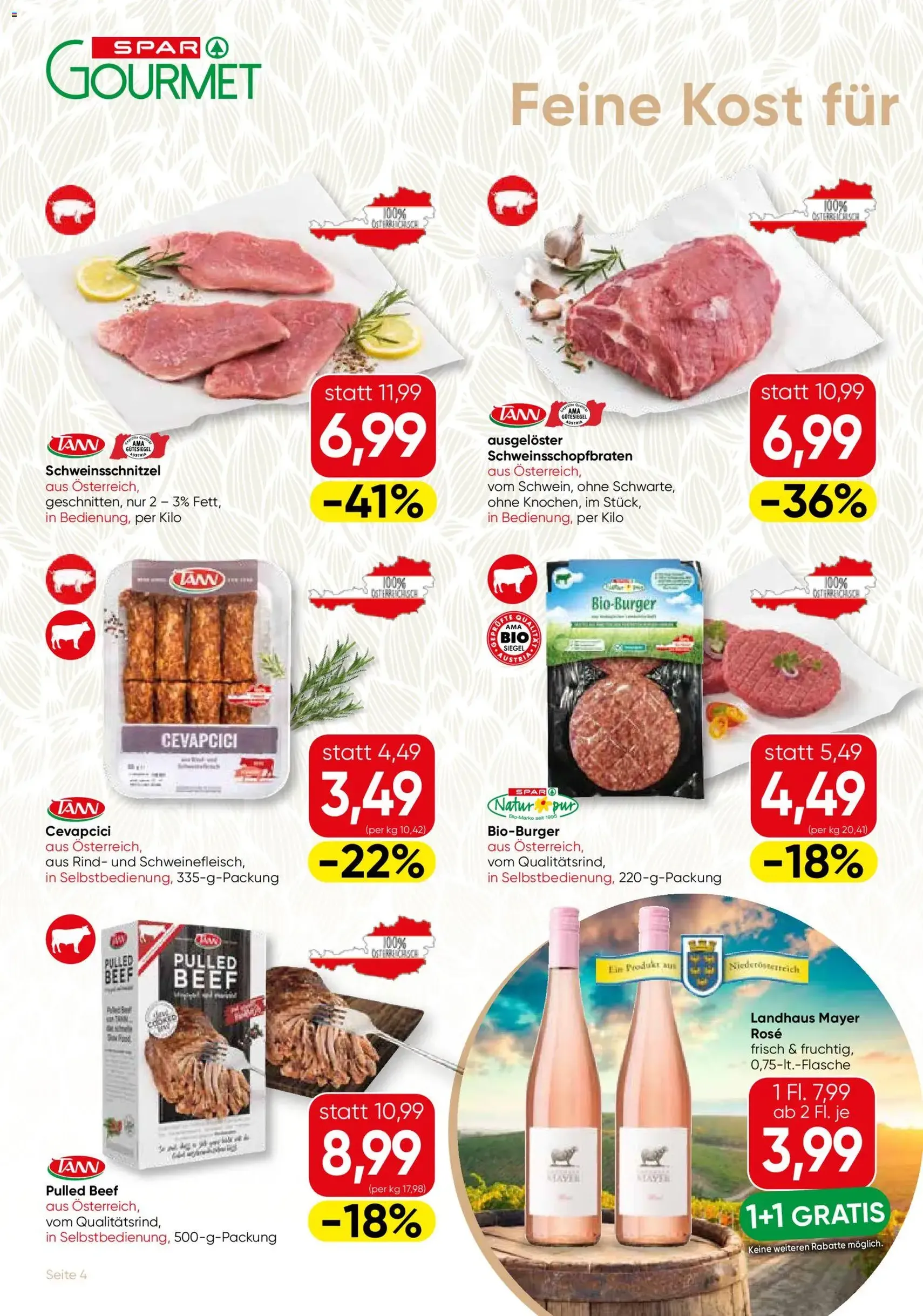 SPAR Gourmet Flugblatt - Gültiger Prospekt ab 21.05.2026, Seite 4 von insgesamt 12