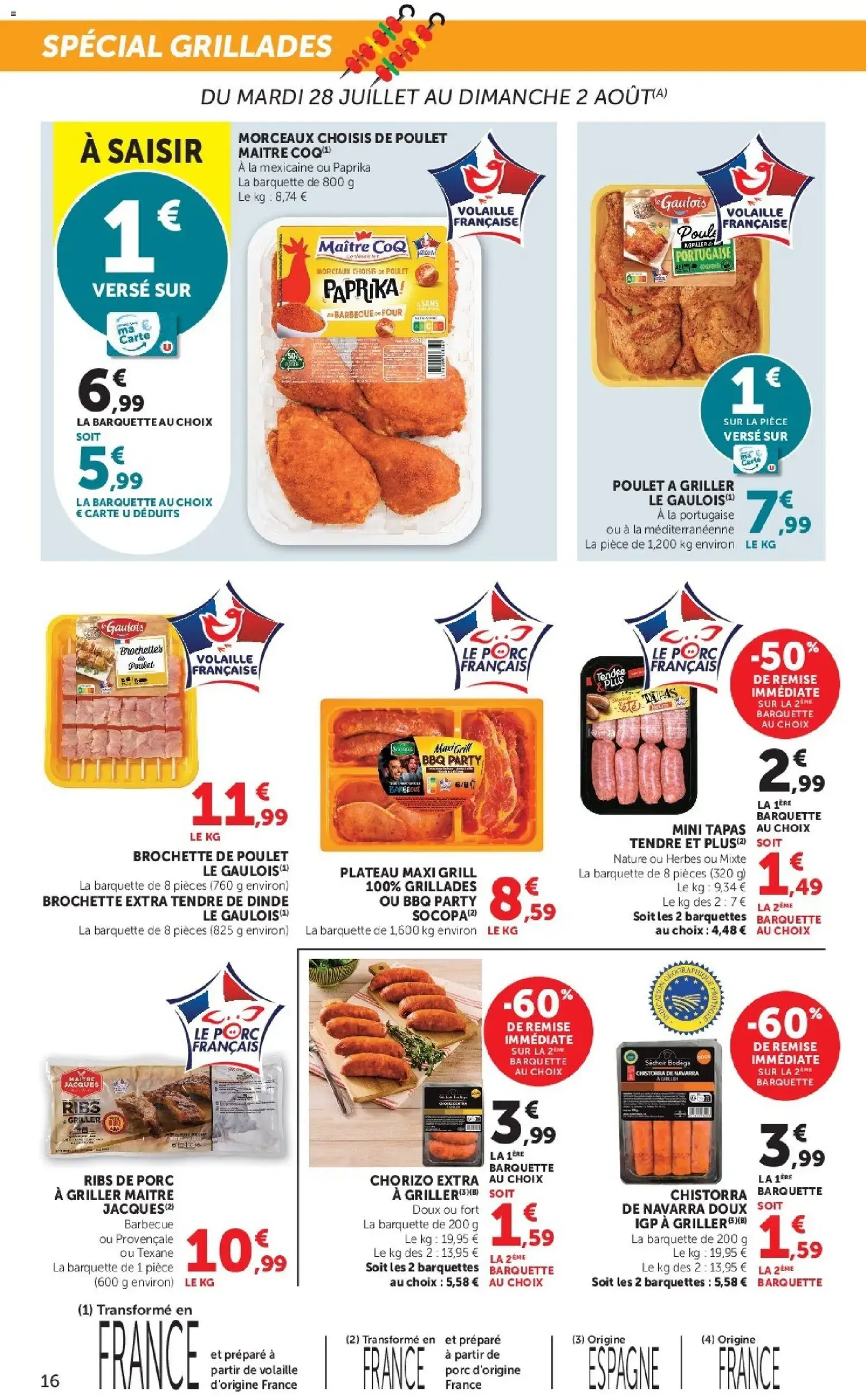 Super U catalogue - brochure valable à partir du 28/07/2026, page 16 sur 24