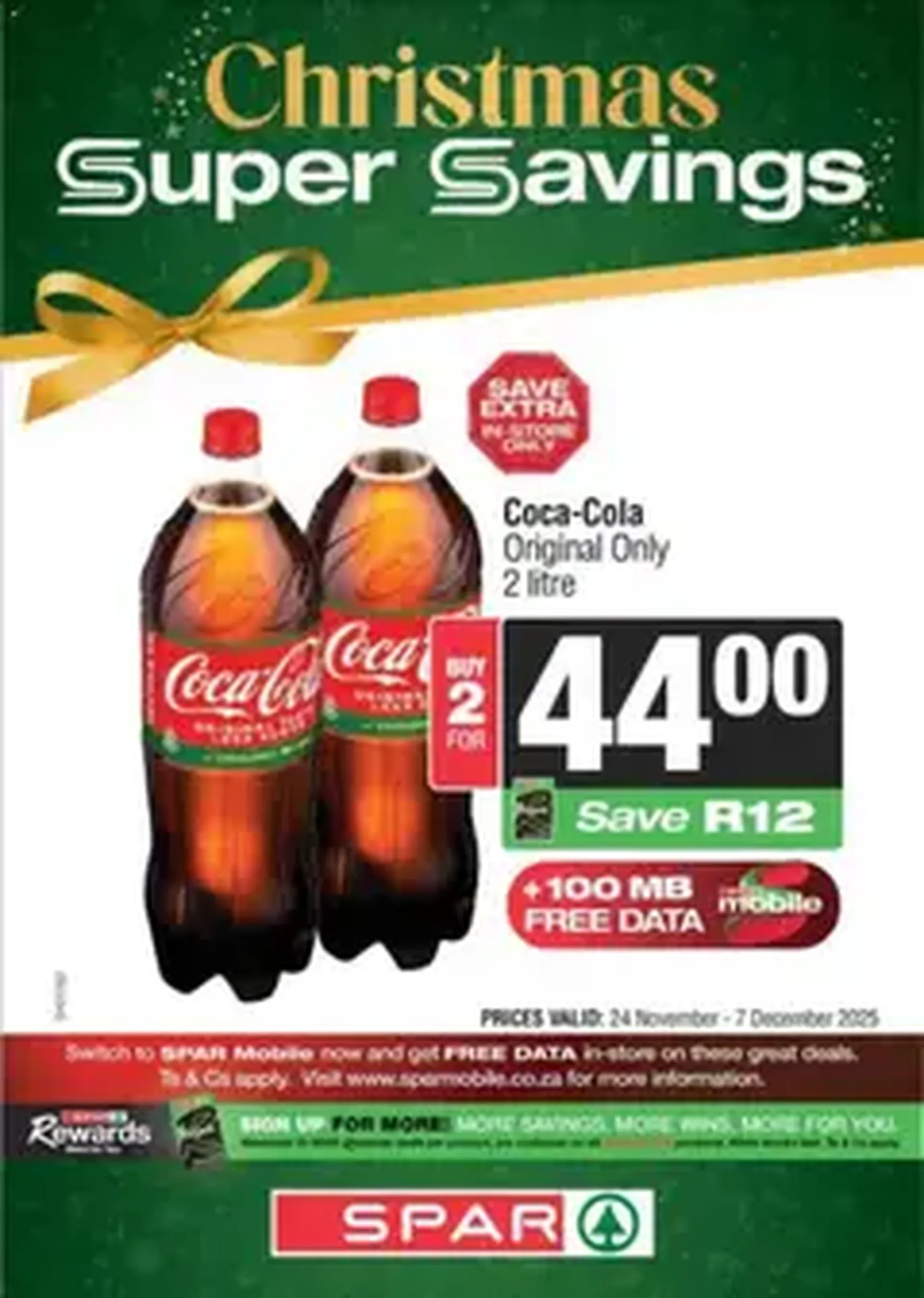 Spar Specials - valid flyer from 24/11/2025, page 1 of 1