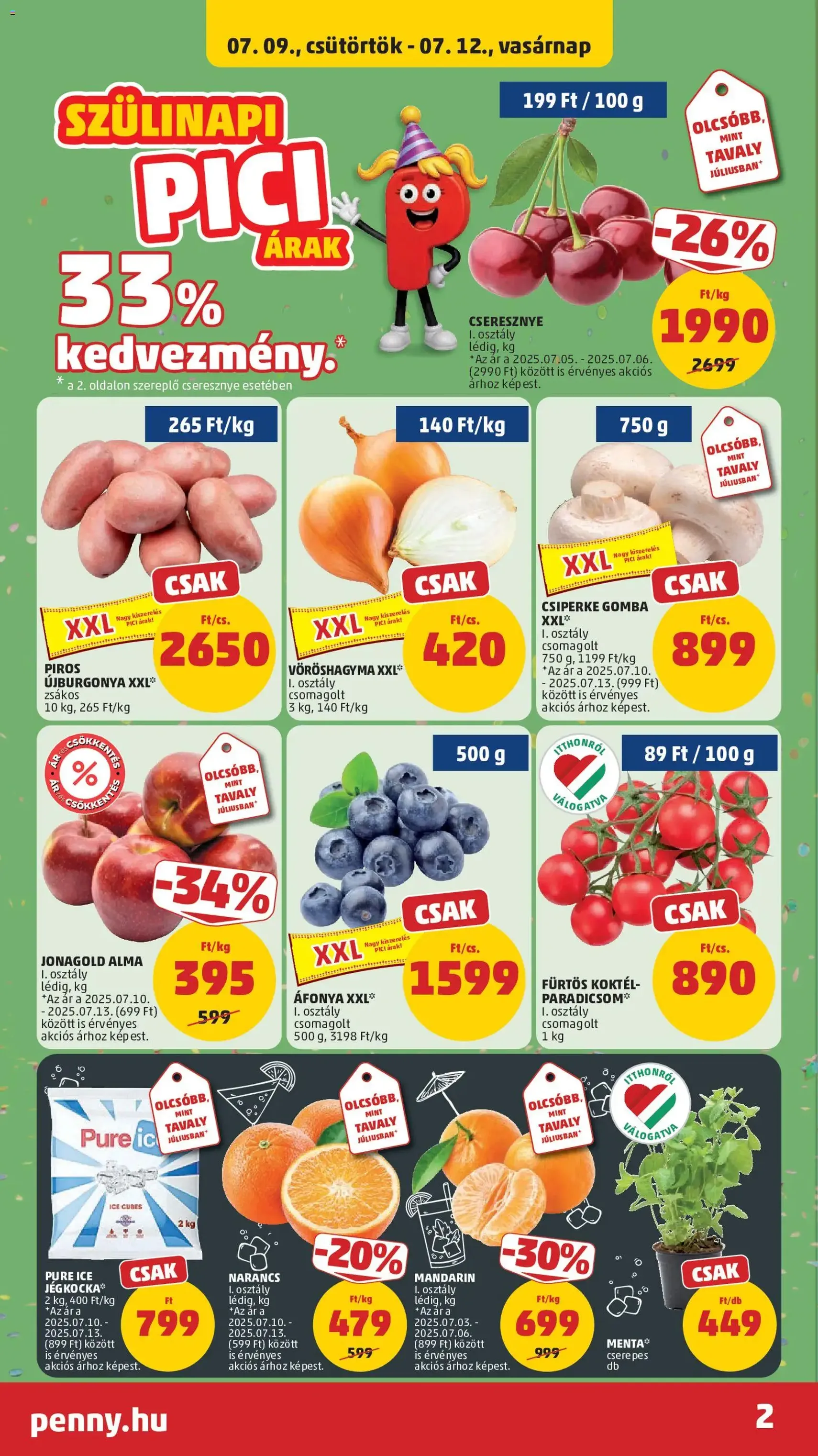 PENNY akciós újság - 2026.07.09. érvényes szórólap 2 oldal 42 oldalból