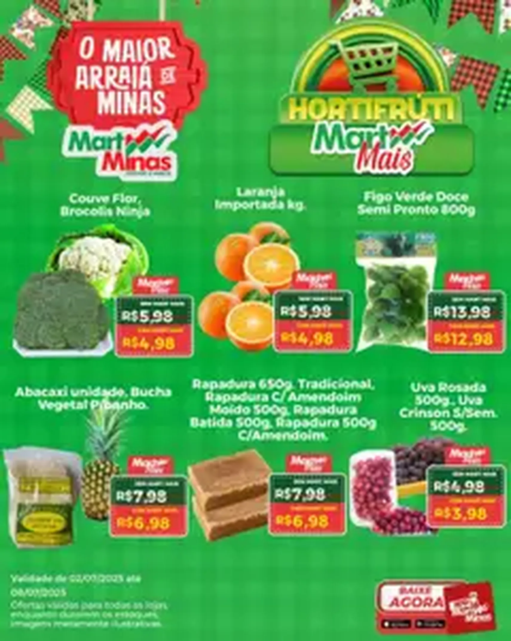 Mart Minas - Ofertas Hortifruti - folheto válido a partir de 02/07/2025 página 1 de 1