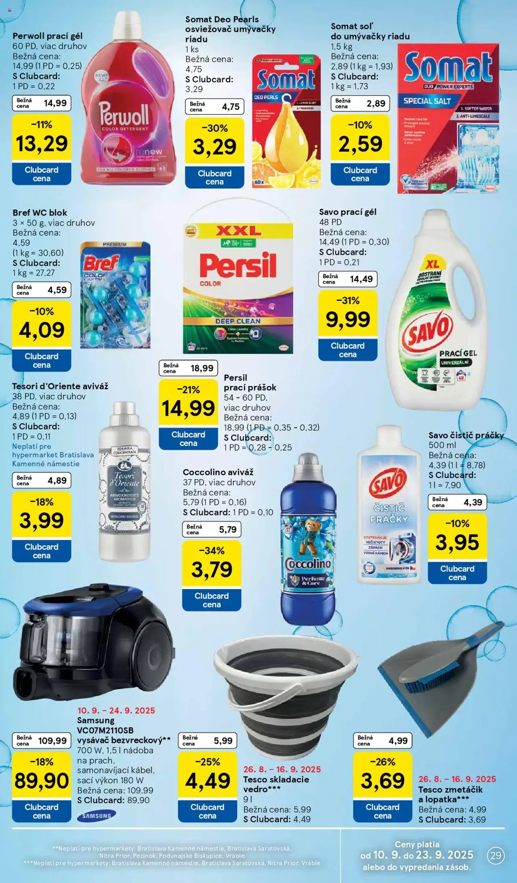 Tesco Hypermarket - leták - platný leták od 10.09.2025 strana 29 z 38 Tesco Hypermarket - leták - platný leták od 10.09.2025 strana 29 z 38