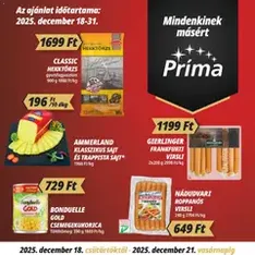 CBA Príma Akciós újság - szórólap előnézete érvényes 2025.12.13. -tól
