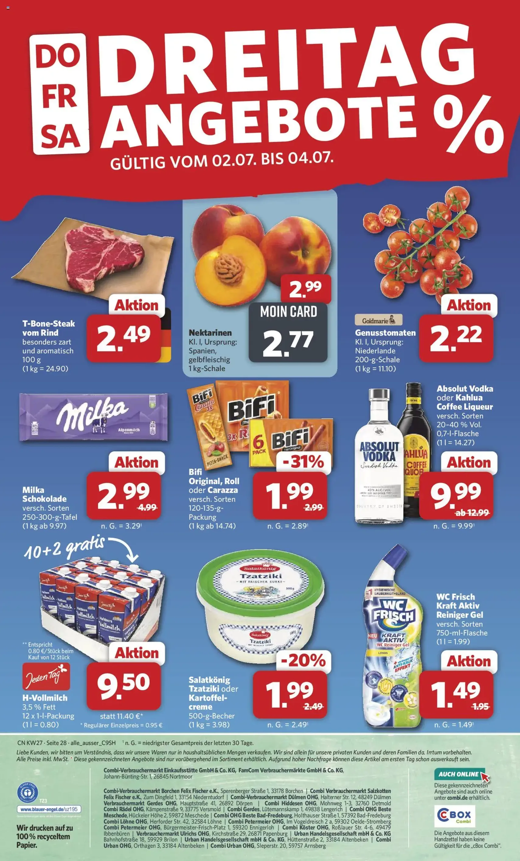 Combi Prospekt - Gültiger Prospekt ab 29.06.2026, Seite 28 von insgesamt 35