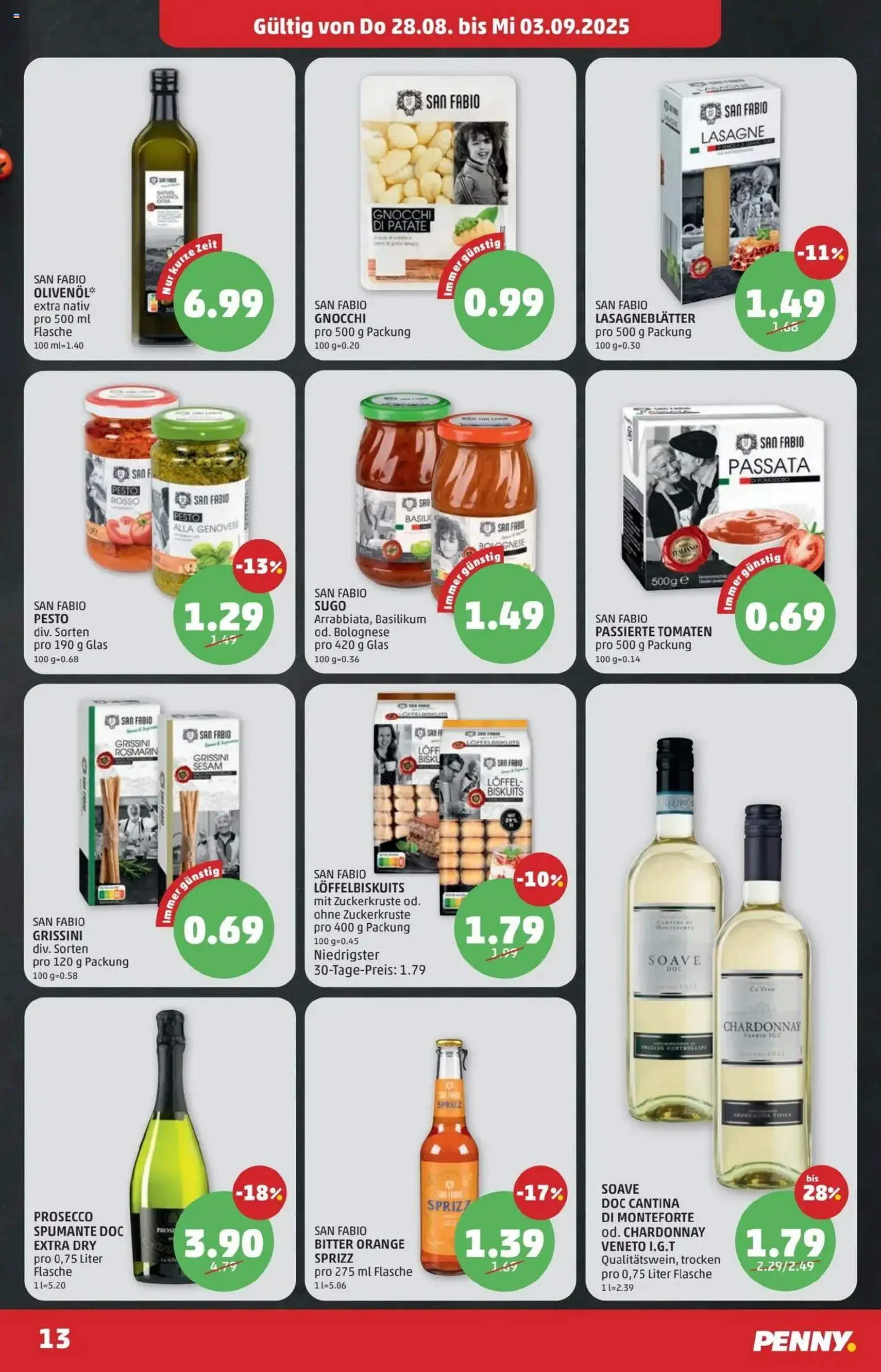 Penny Markt Flugblatt - Gültiger Prospekt ab 28.08.2025, Seite 13 von insgesamt 28 Penny Markt Flugblatt - Gültiger Prospekt ab 28.08.2025, Seite 13 von insgesamt 28