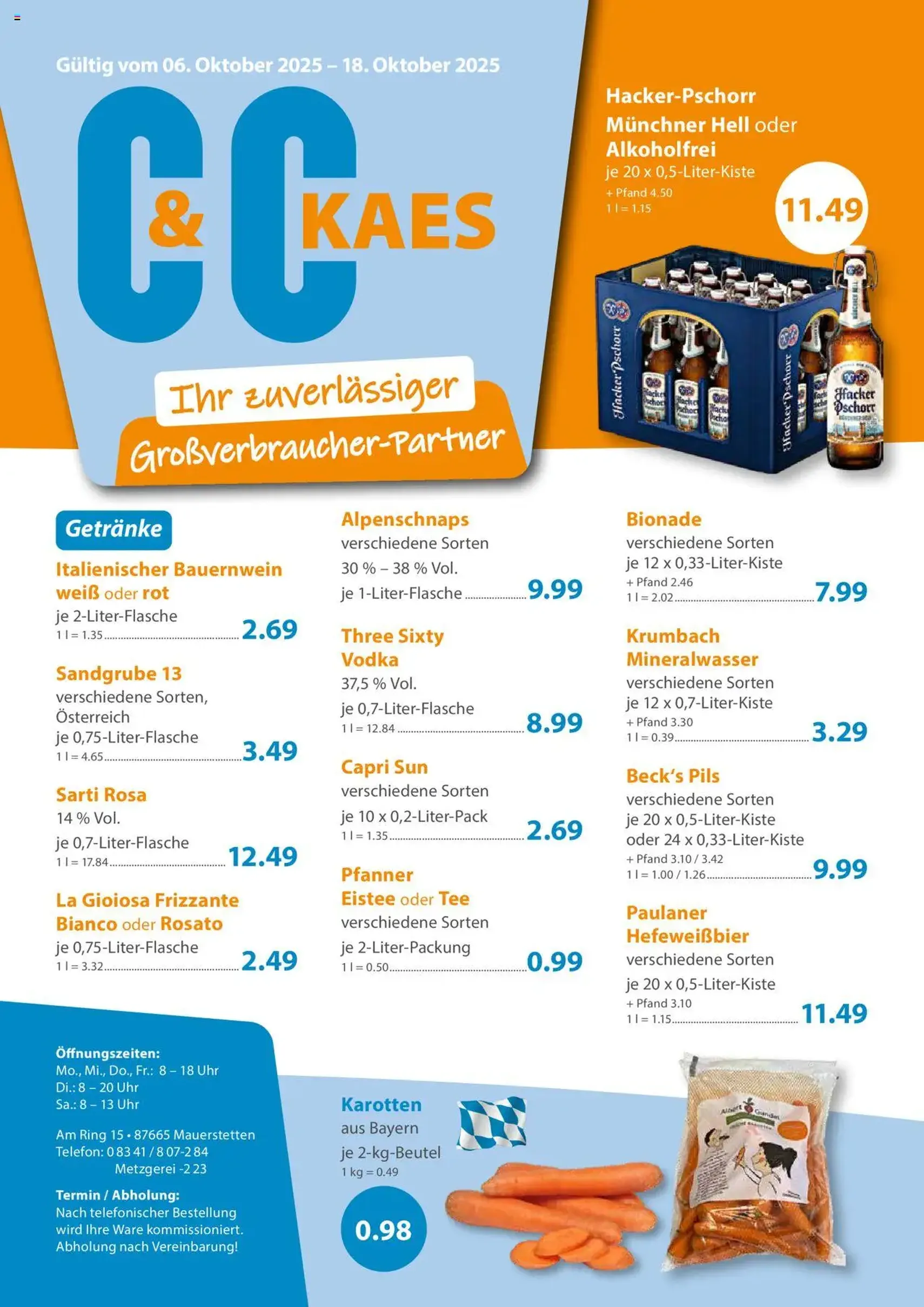 C&C Prospekt - Gültiger Prospekt ab 06.10.2025, Seite 1 von insgesamt 4