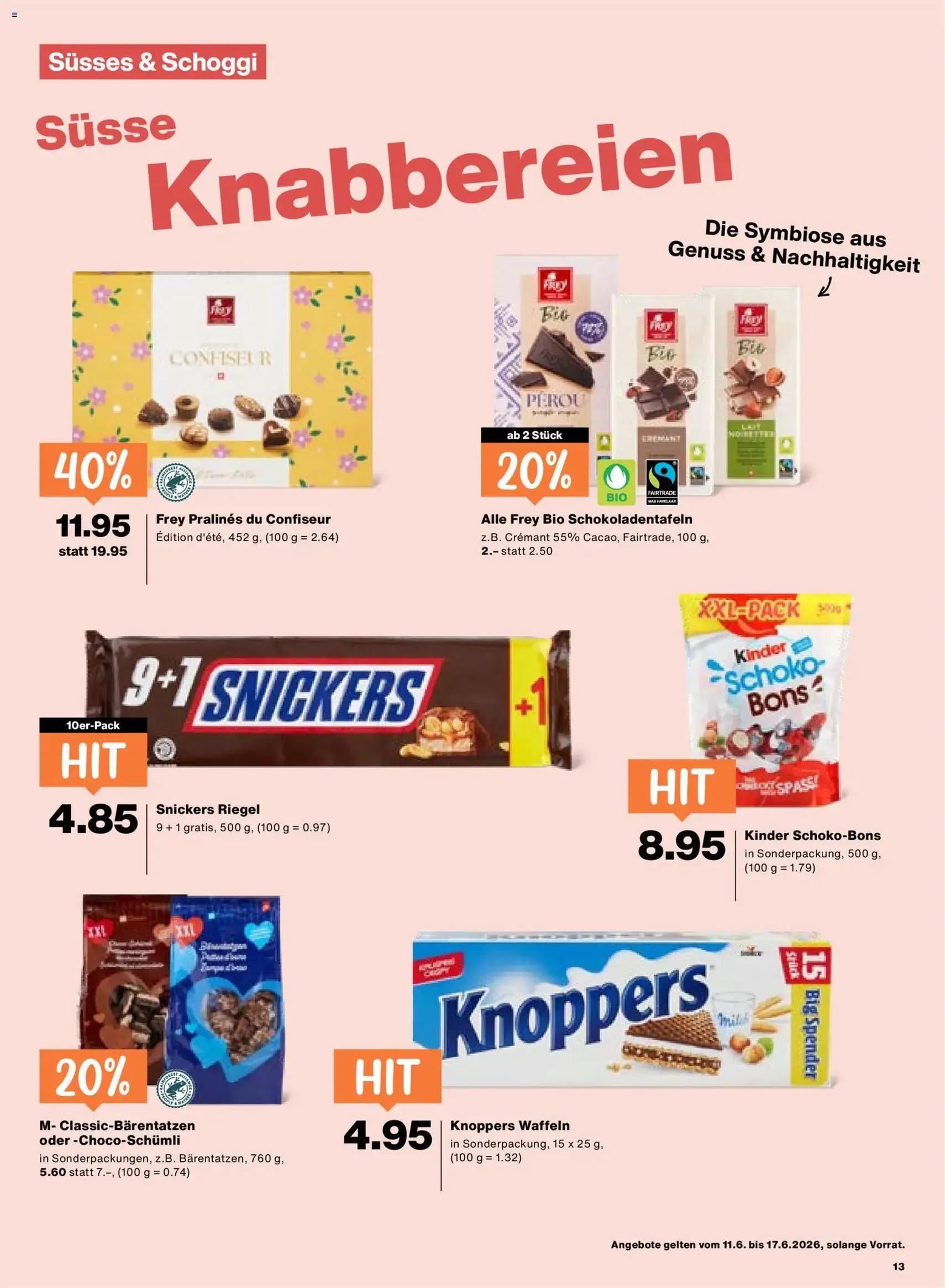 Migros aktionen - Gültiger Prospekt ab 11.06.2026, Seite 13 von insgesamt 24