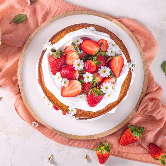 Anteprima ricetta Torta di savoiardi con panna