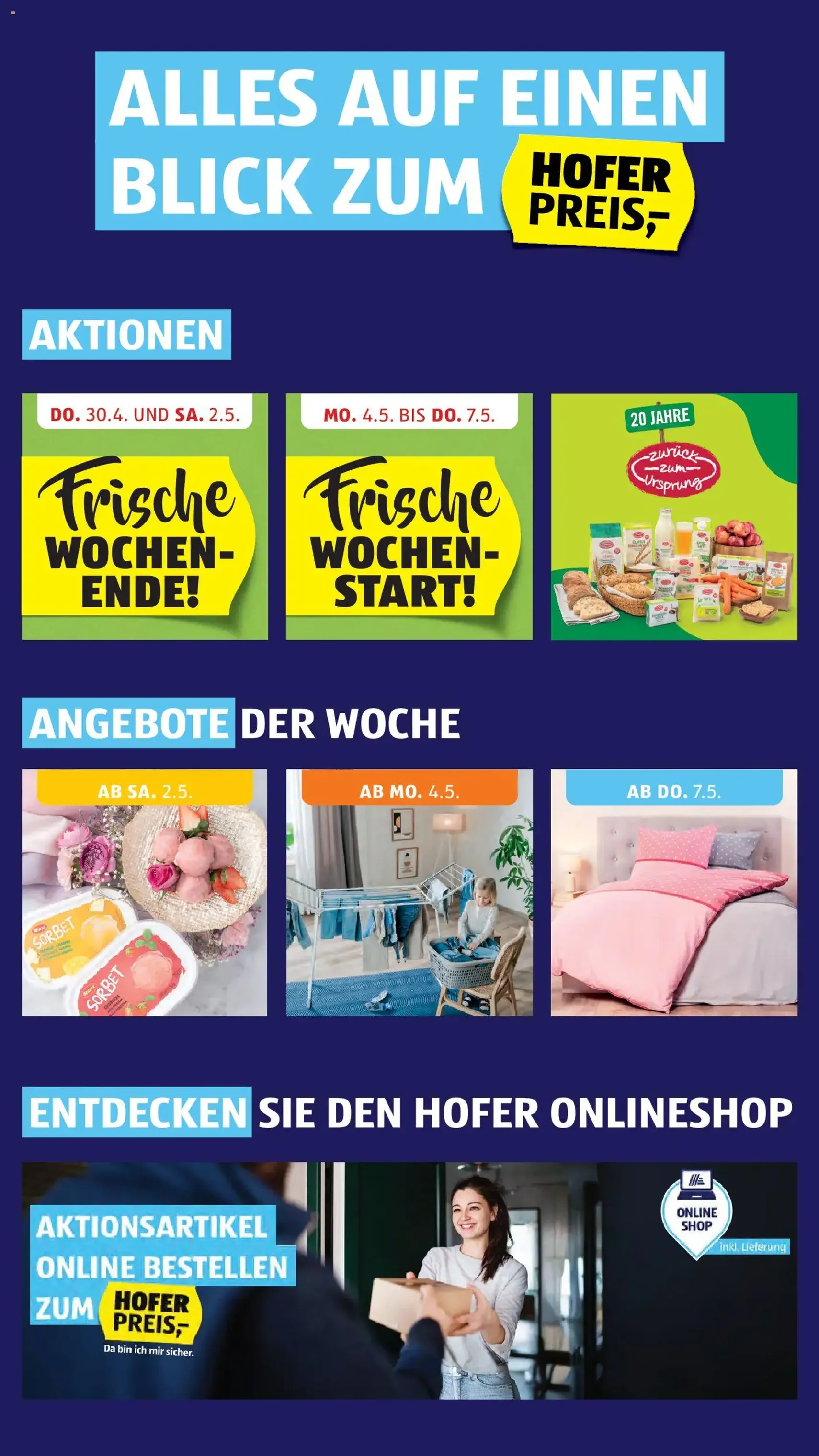 Hofer Flugblatt - Gültiger Prospekt ab 29.04.2026, Seite 2 von insgesamt 47