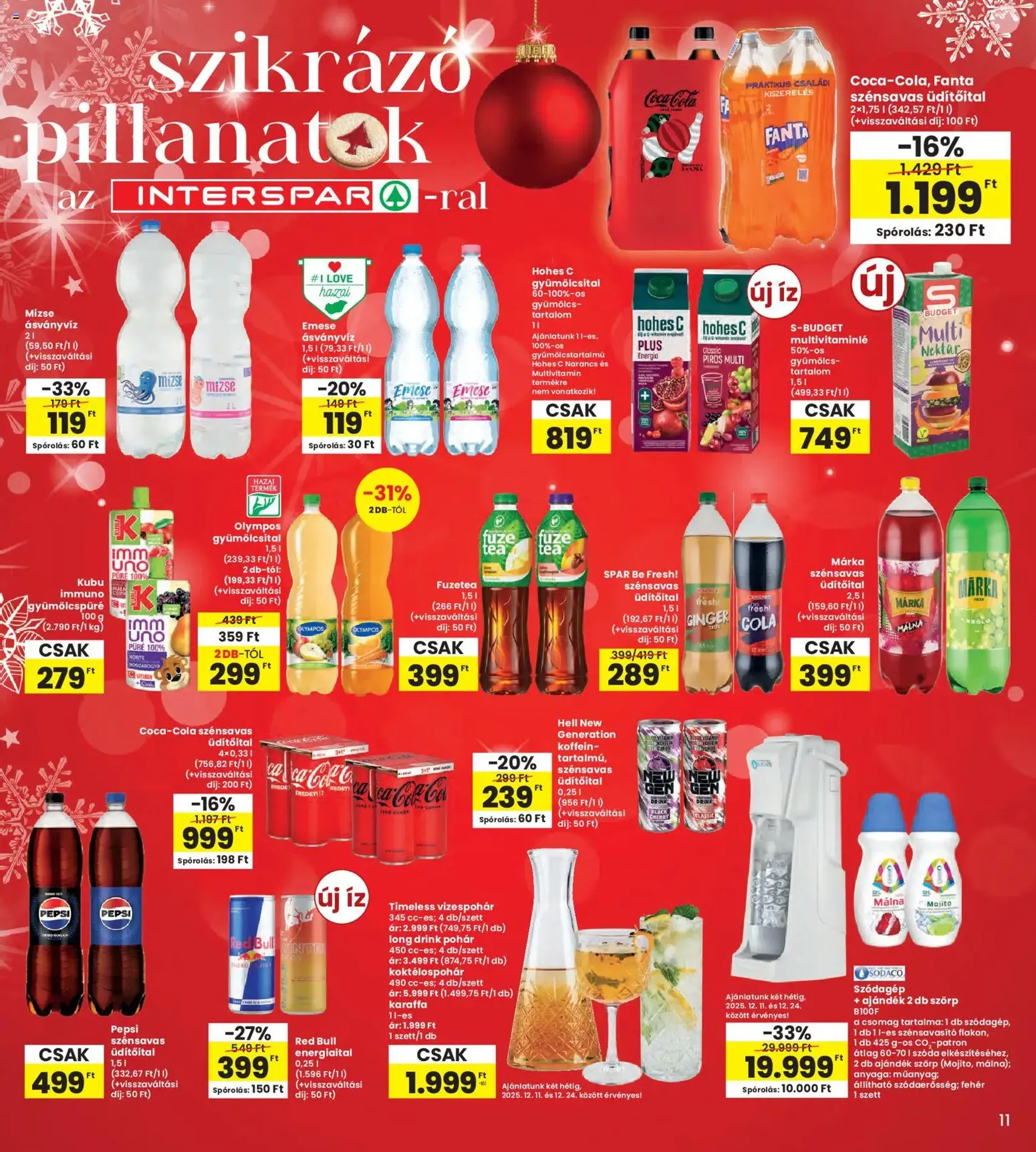 Interspar Akciós újság - 2025.12.11. érvényes szórólap 11 oldal 24 oldalból