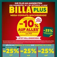 Billa Plus Flugblatt - Prospekt Vorschau gültig ab 26.02.2026