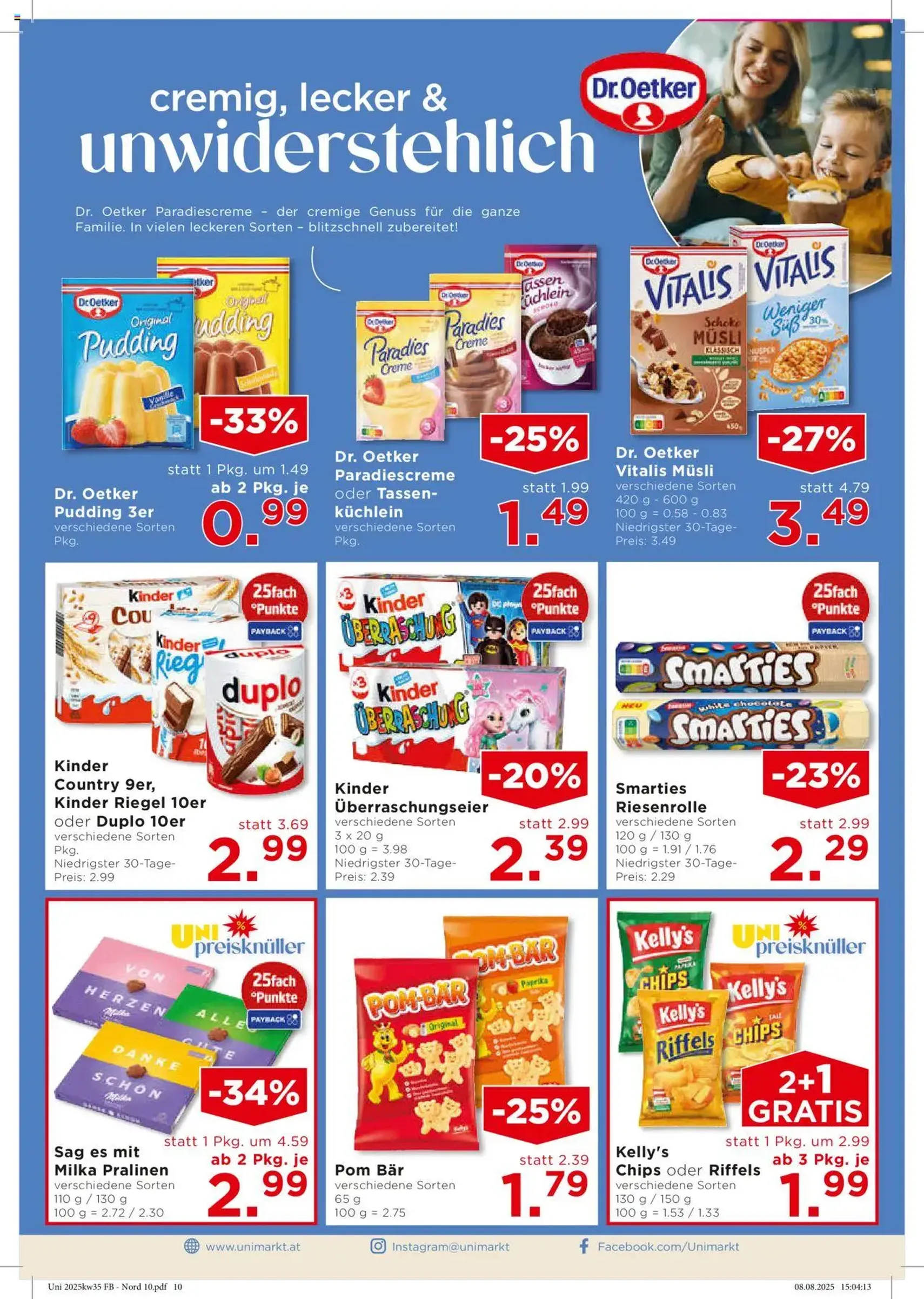 Unimarkt Flugblatt - Gültiger Prospekt ab 27.08.2025, Seite 10 von insgesamt 12