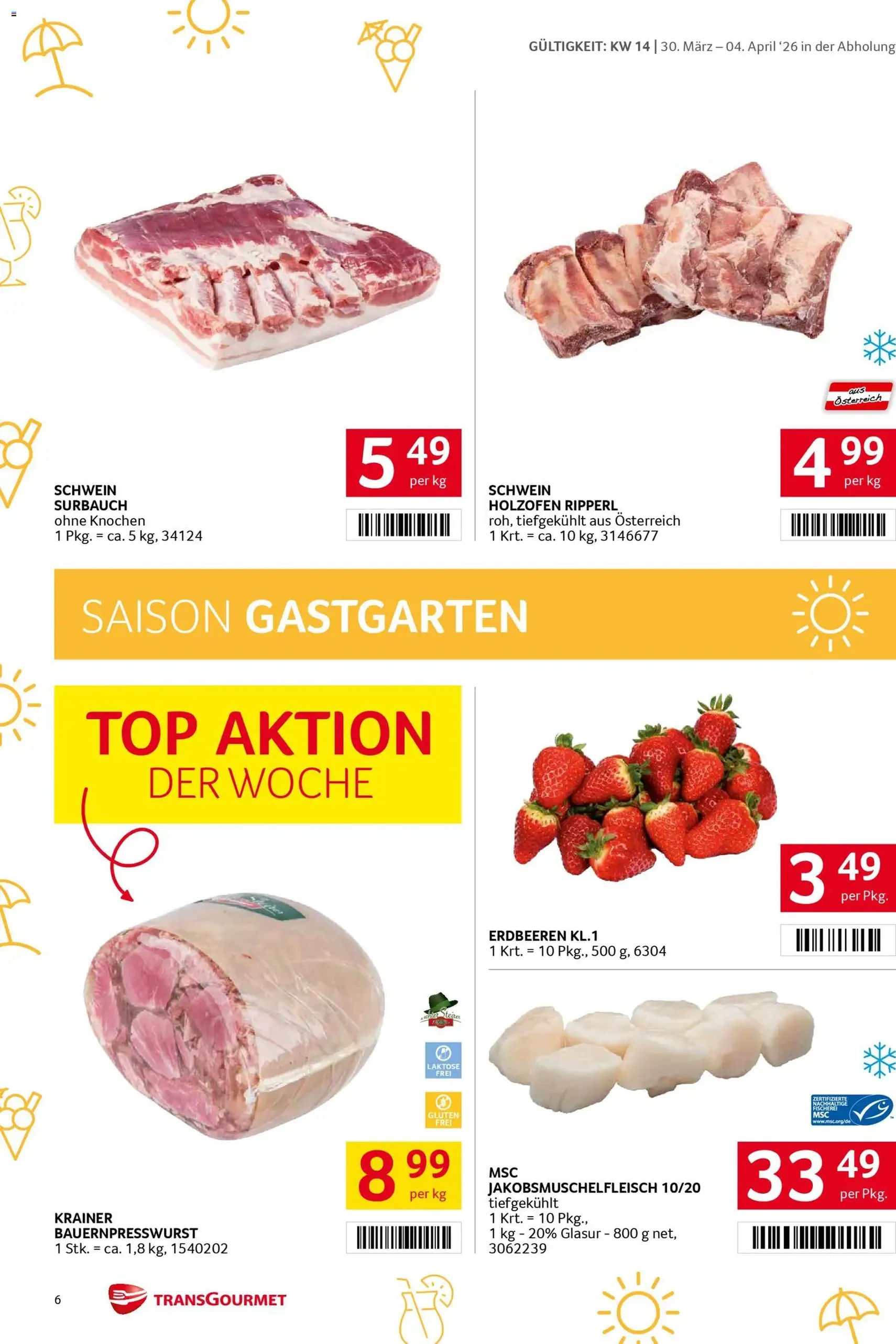 Transgourmet Flugblatt - Gültiger Prospekt ab 30.03.2026, Seite 6 von insgesamt 31