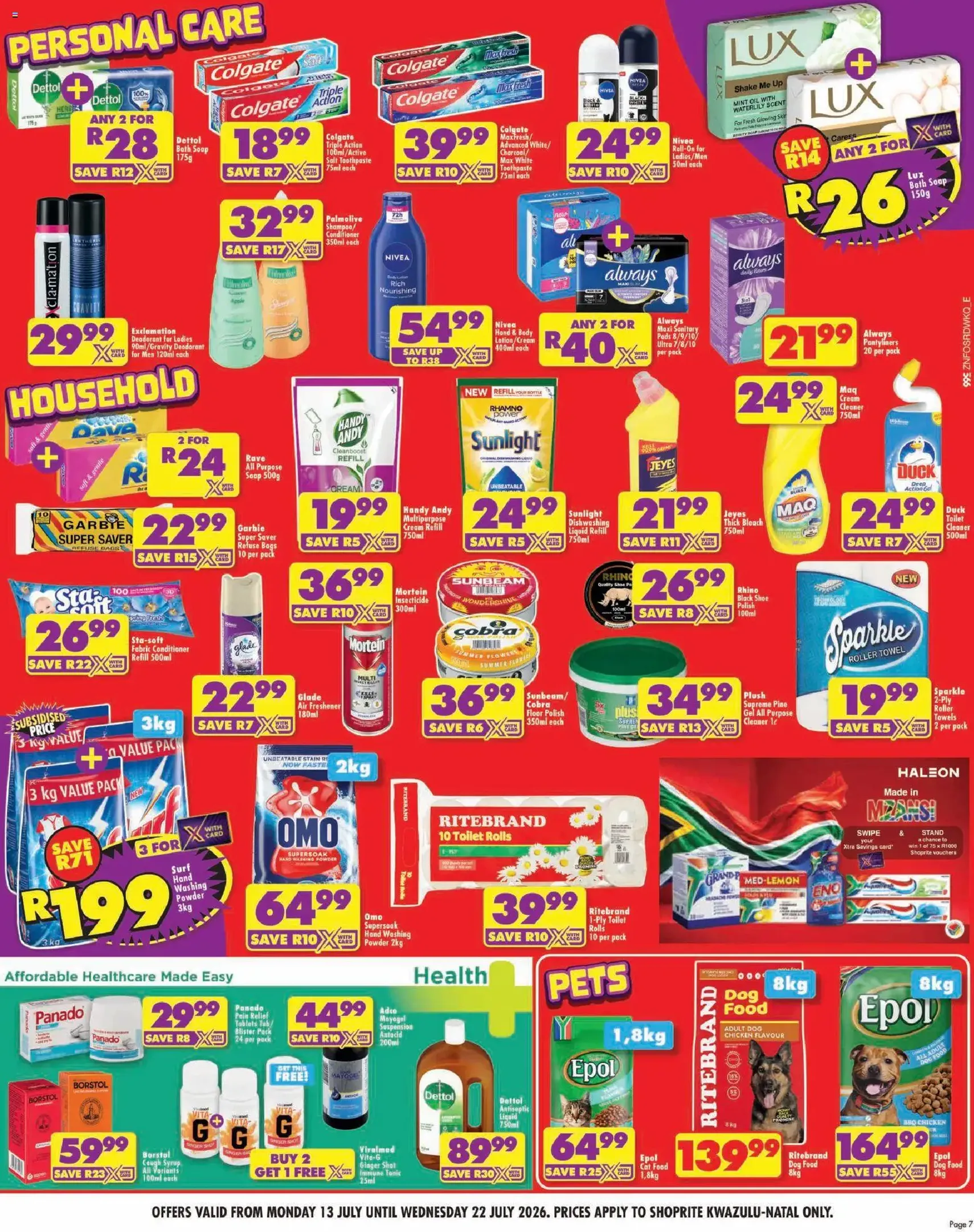 Shoprite Specials - valid flyer from 13/07/2026, page 7 of 8