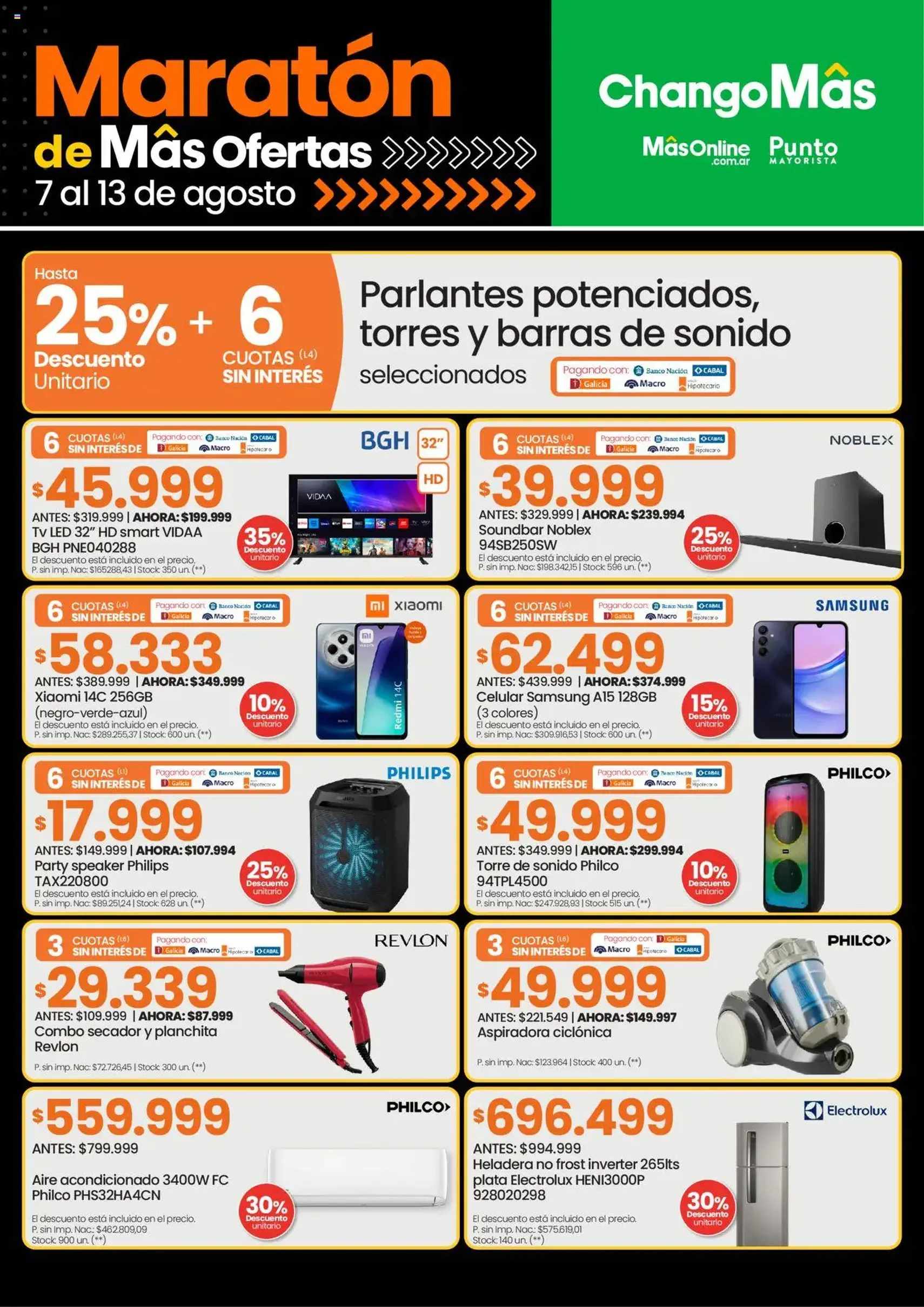 Changomas ofertas - folleto válido desde 07/08/2025 página 4 de 16 Changomas ofertas - folleto válido desde 07/08/2025 página 4 de 16