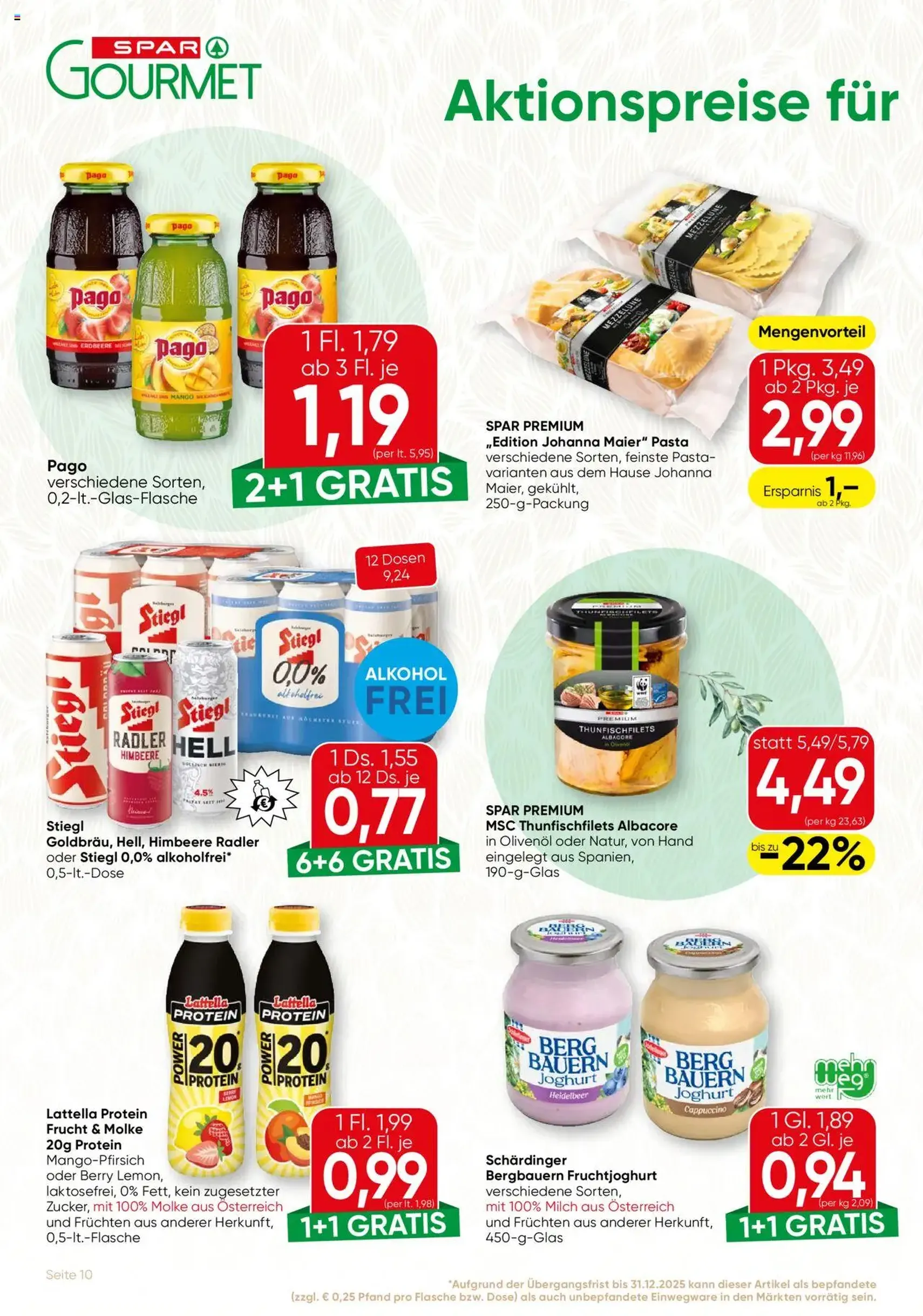 SPAR Gourmet Flugblatt - Gültiger Prospekt ab 03.07.2025, Seite 10 von insgesamt 12