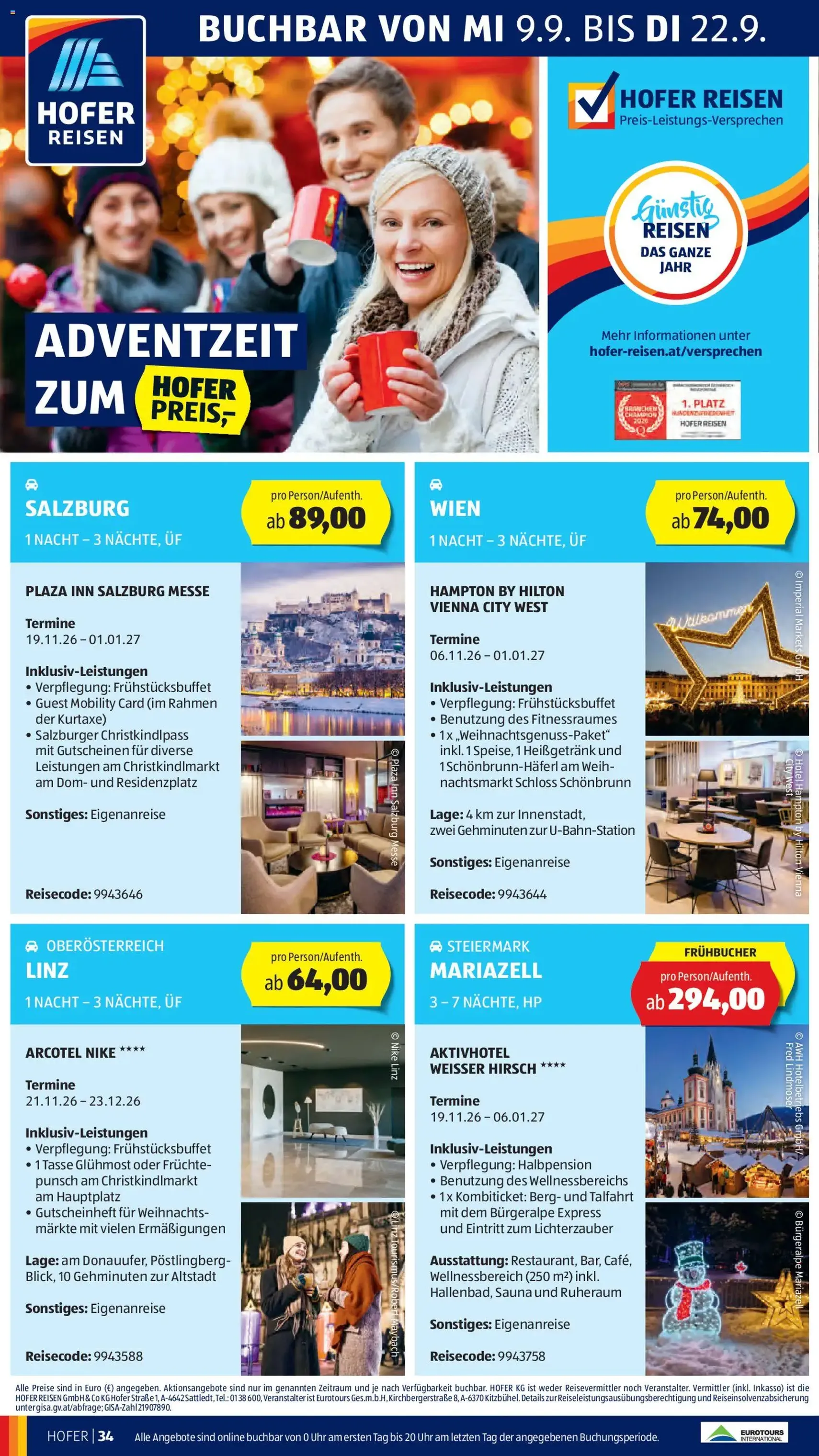 Hofer Flugblatt - Gültiger Prospekt ab 11.09.2026, Seite 44 von insgesamt 47