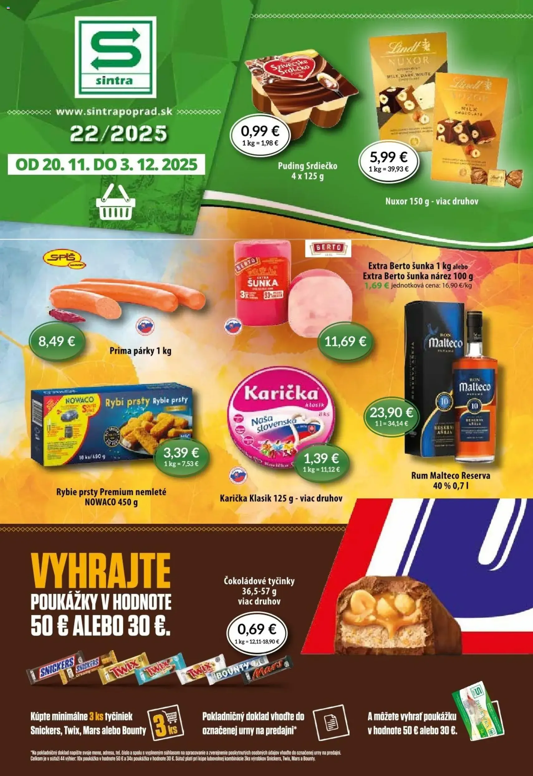 Sintra leták - platný leták od 20.11.2025 strana 1 z 10